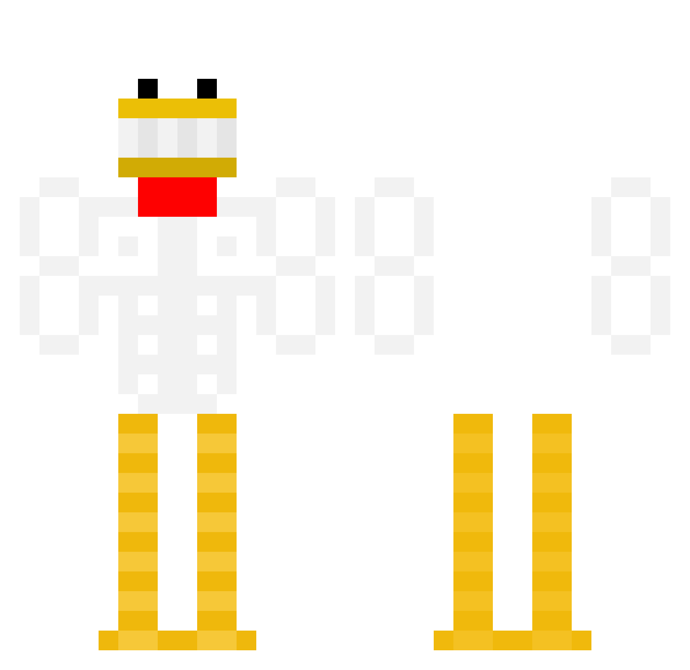 TaintHair Minecraft skin, front and back view