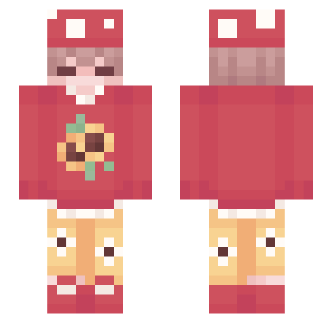 d1lfbanger Minecraft skin, front and back view