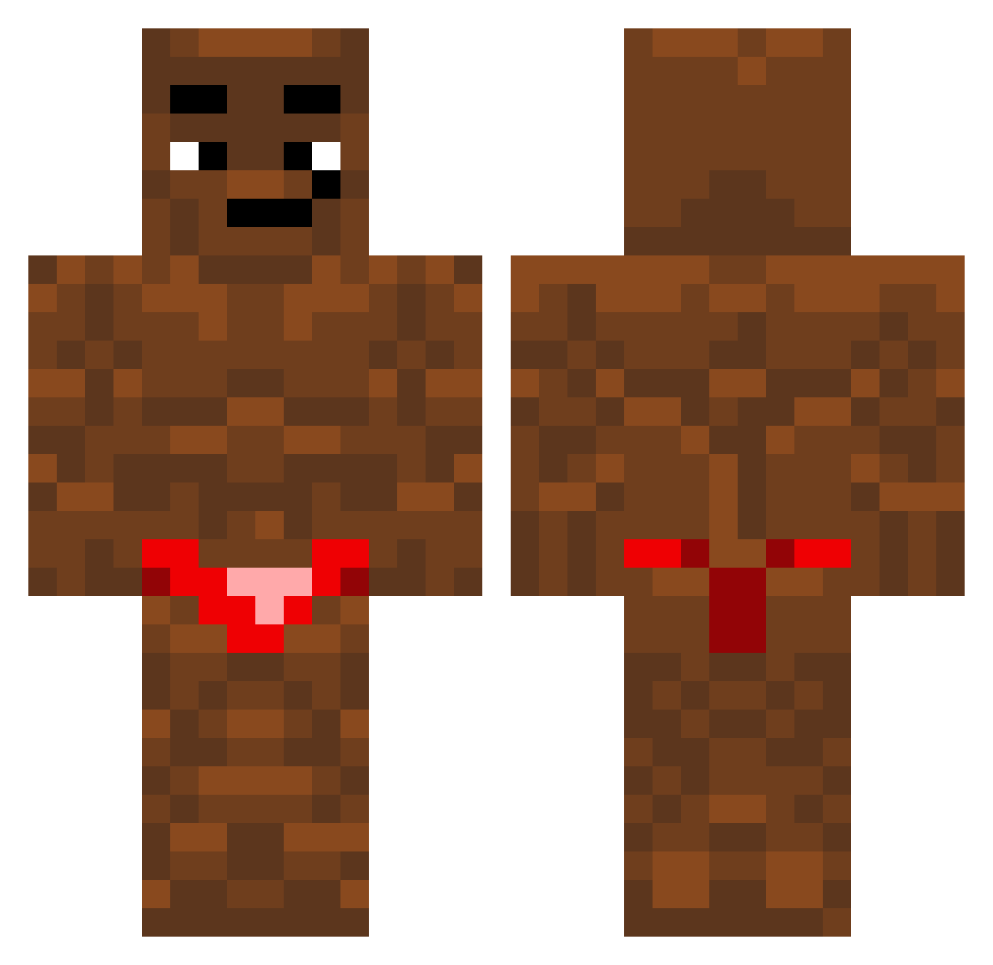 TheDinoboi2009 Minecraft skin, front and back view