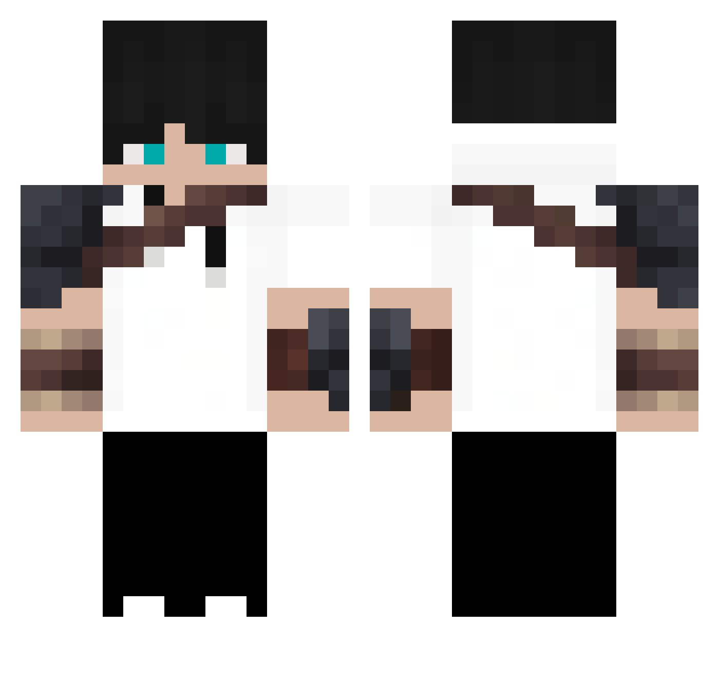kdy2392 Minecraft skin, front and back view