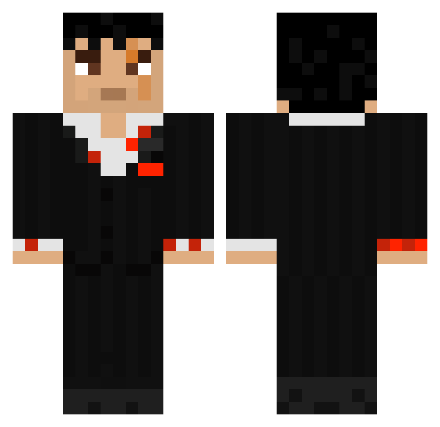 7UPISGOOD123 Minecraft skin, front and back view