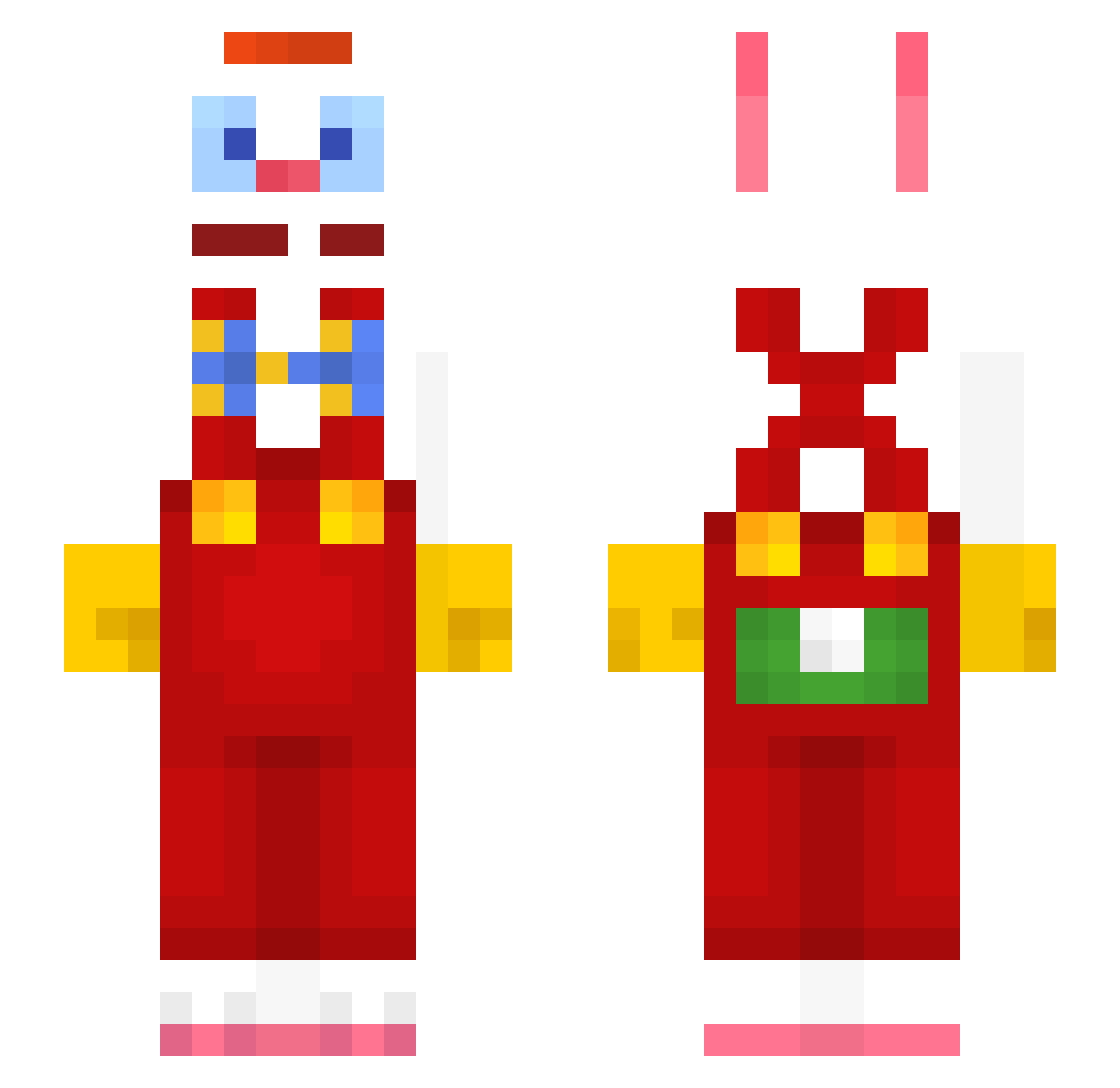 Astaff1 Minecraft skin, front and back view