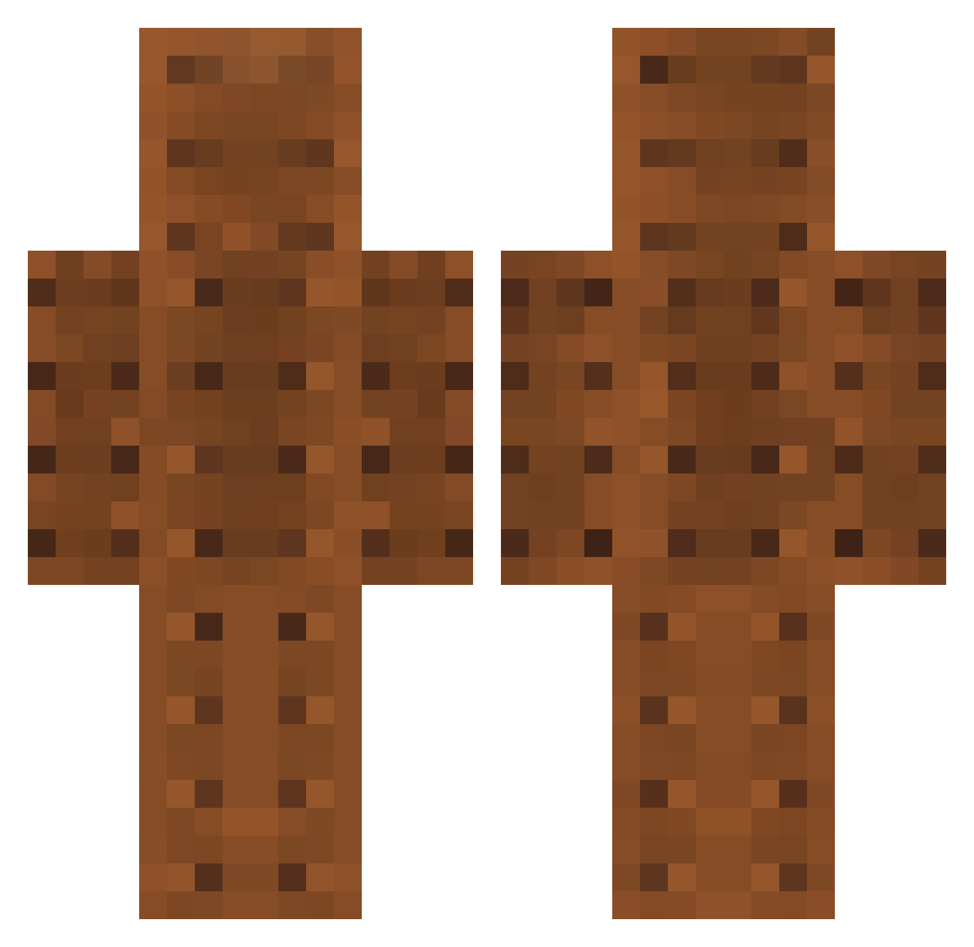 tunafissh Minecraft skin, front and back view