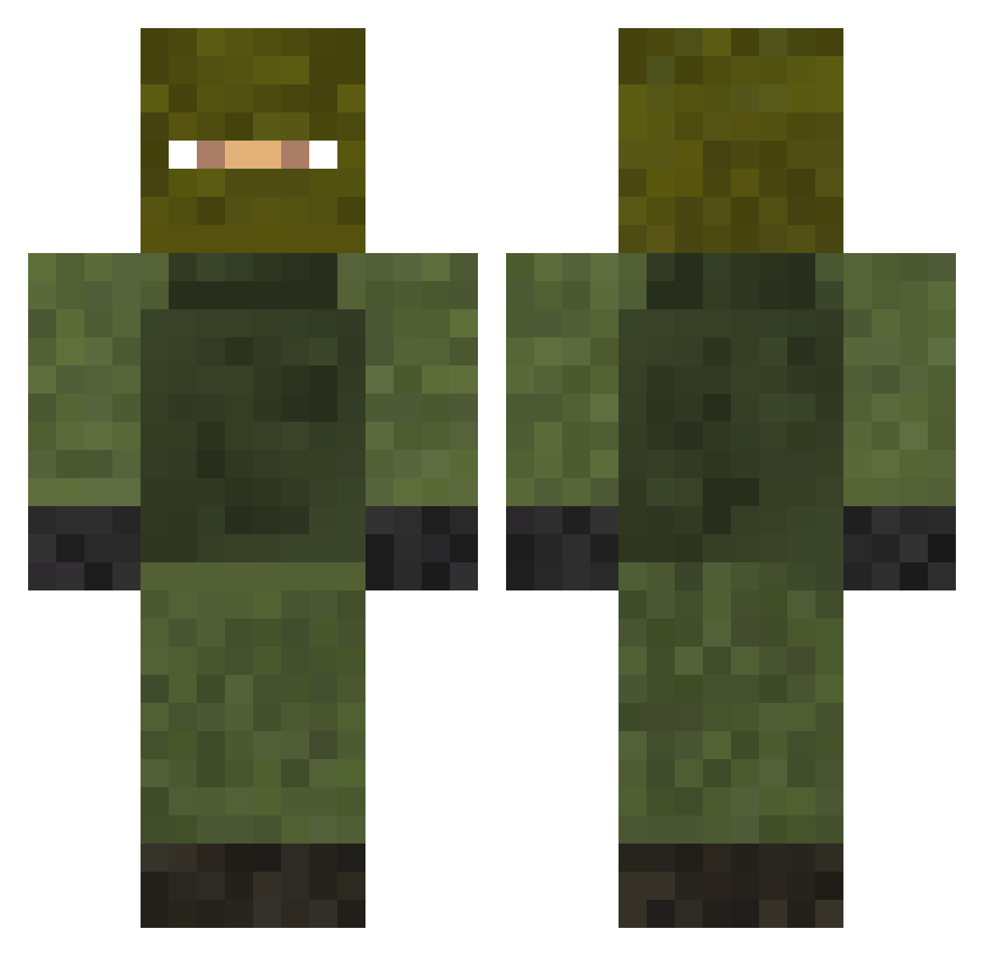 Ole_Schosh Minecraft skin, front and back view