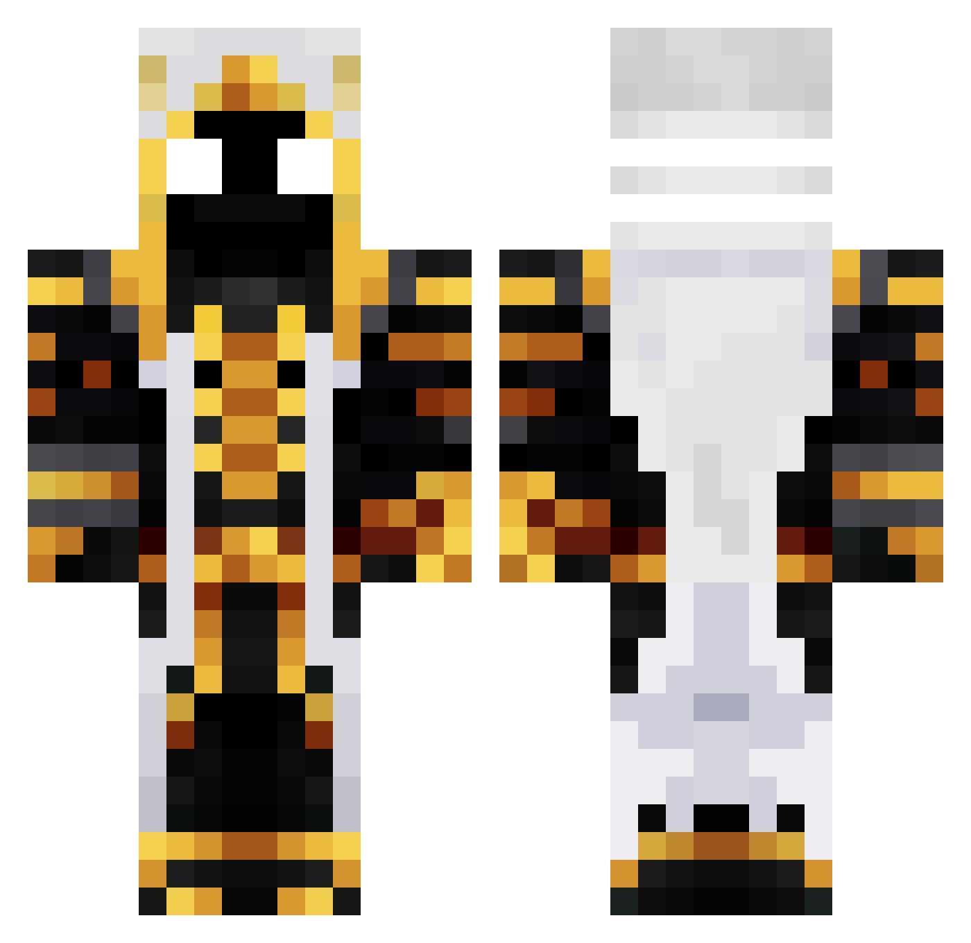 MonkeMan5647 Minecraft skin, front and back view