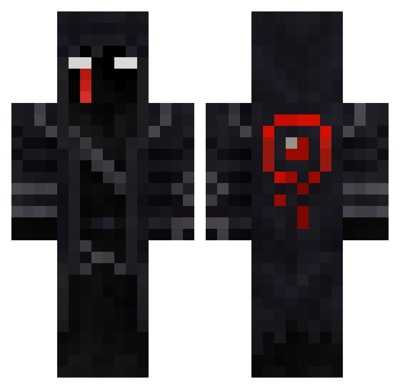 ySrNoobzinGood Minecraft skin, front and back view