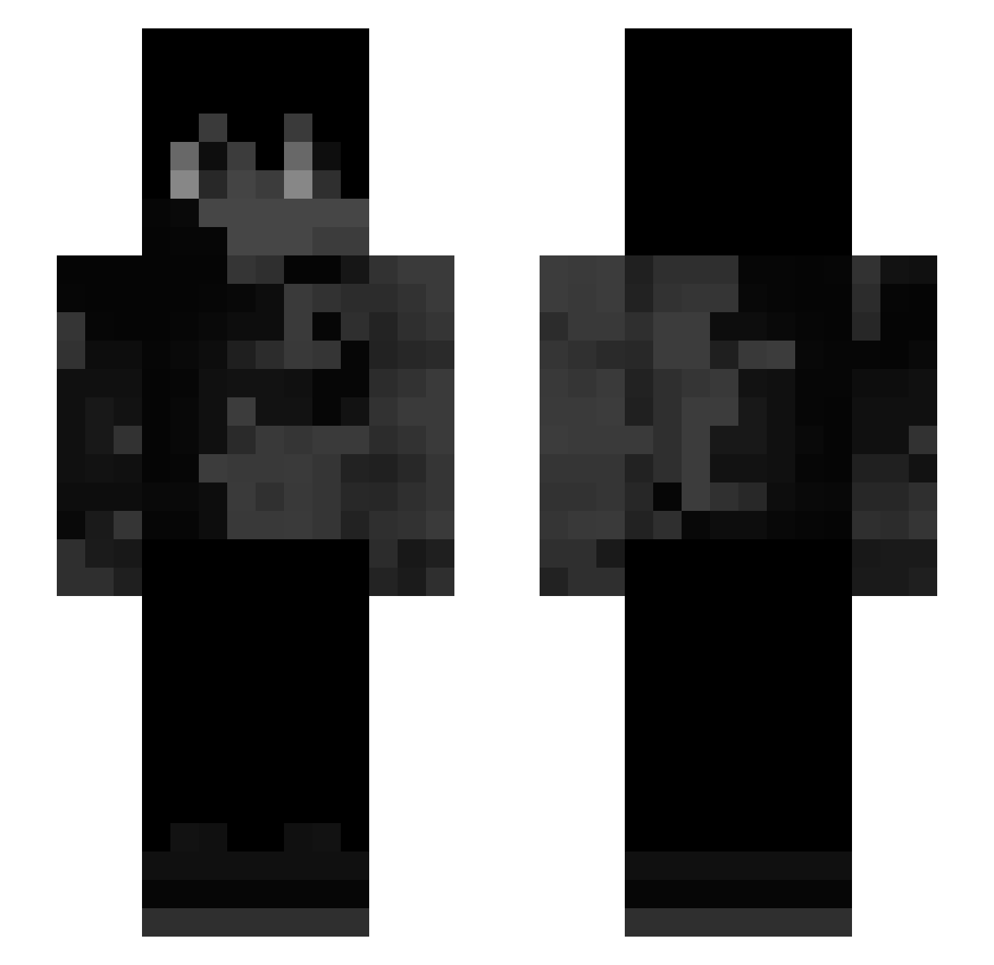 sozc Minecraft skin, front and back view