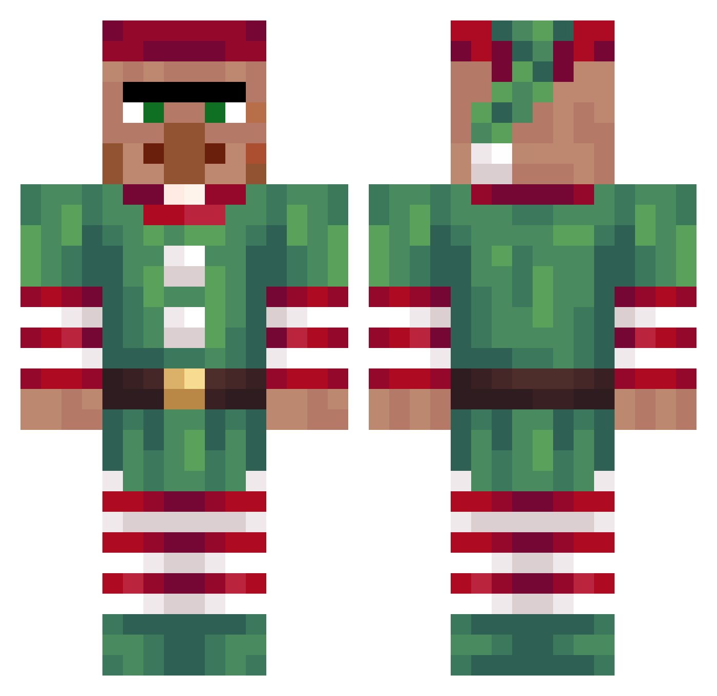 vidhi228 Minecraft skin, front and back view
