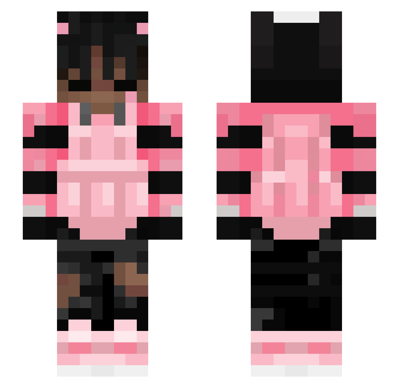 Saporen_ Minecraft skin, front and back view