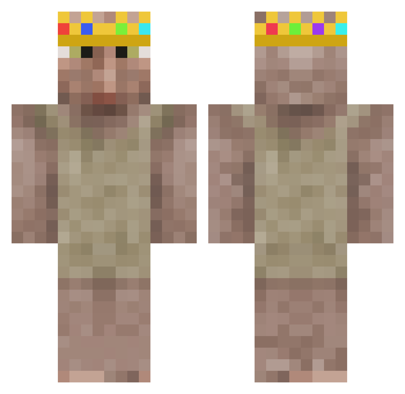 dobby_the_first Minecraft skin, front and back view
