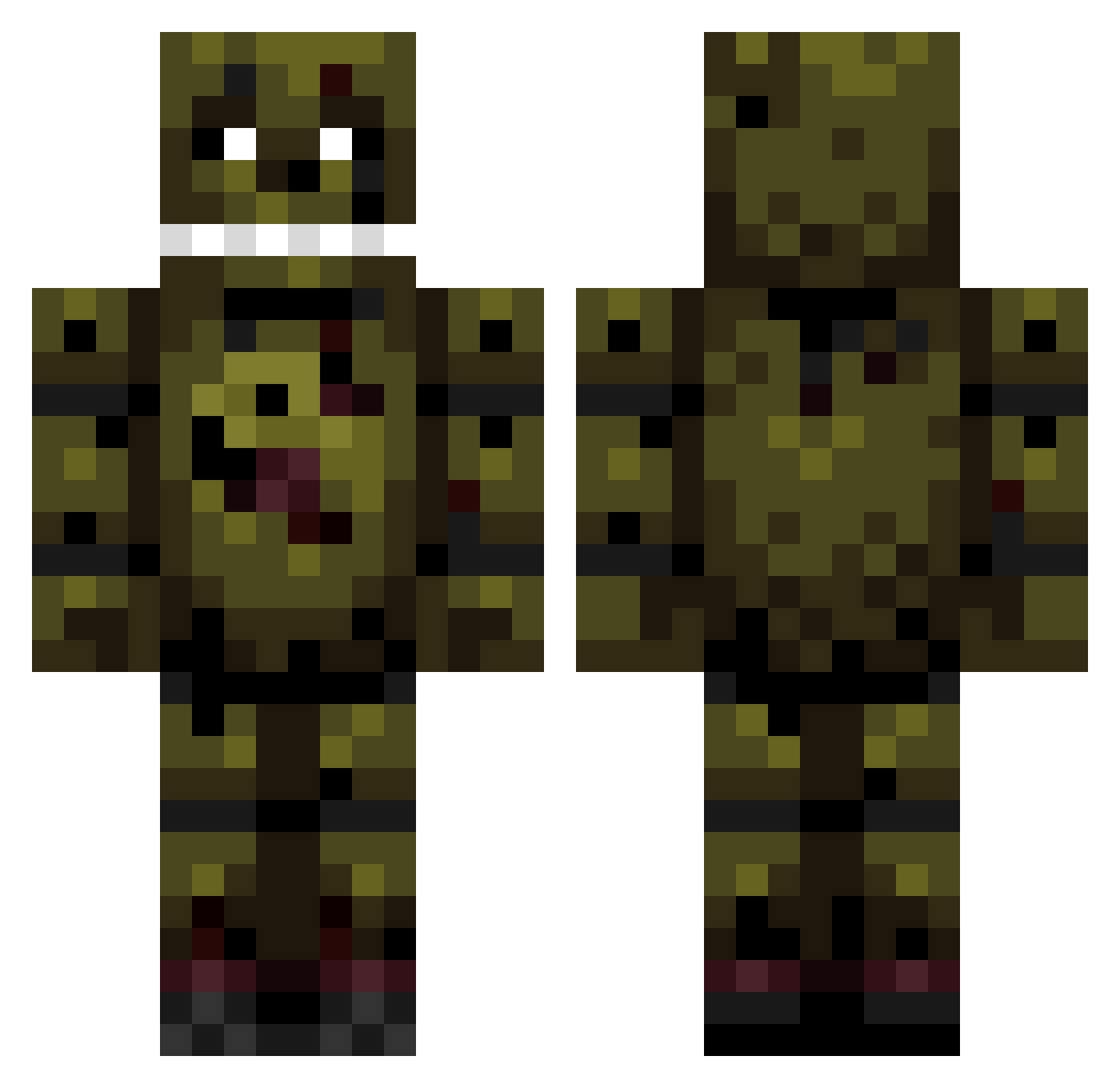 ChadTheOnly Minecraft skin, front and back view