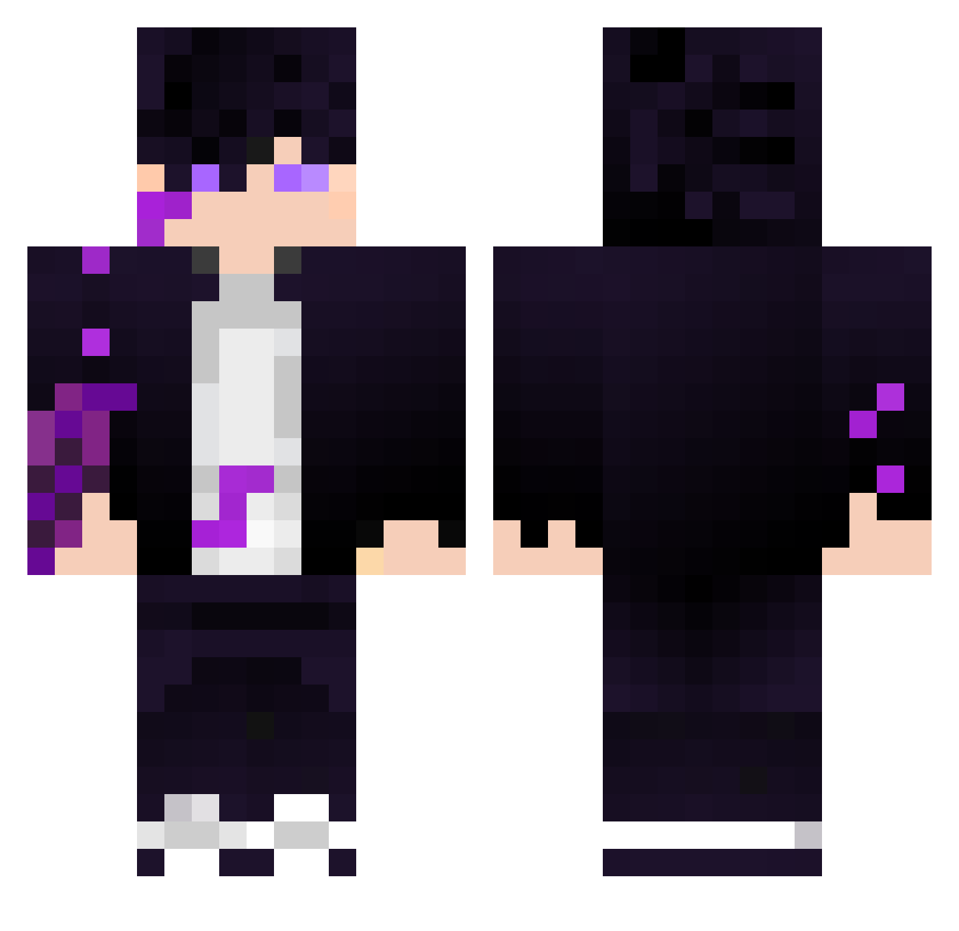 CBZ1810 Minecraft skin, front and back view