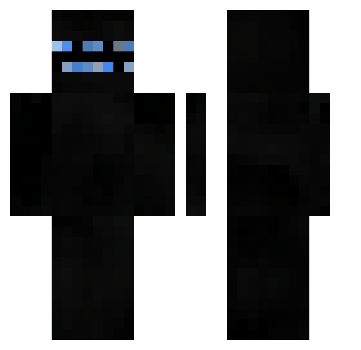 Krognaks_Priest Minecraft skin, front and back view
