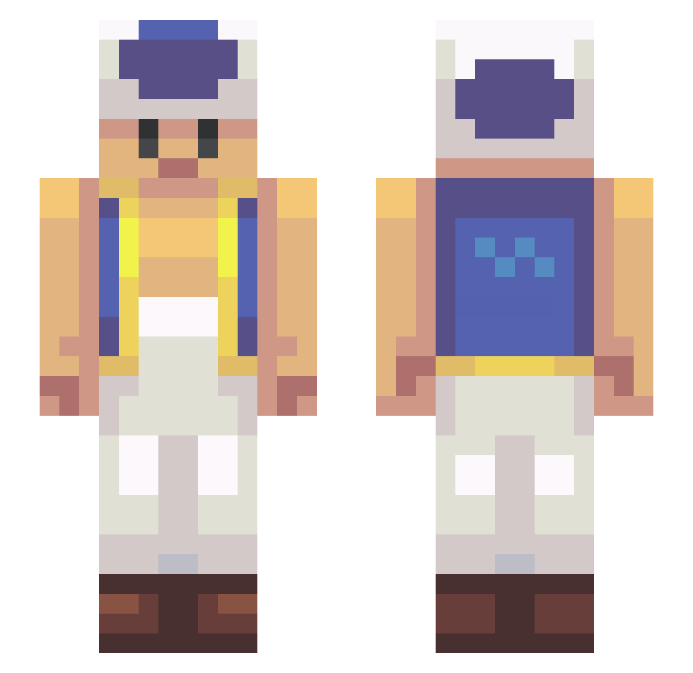 david160512 Minecraft skin, front and back view
