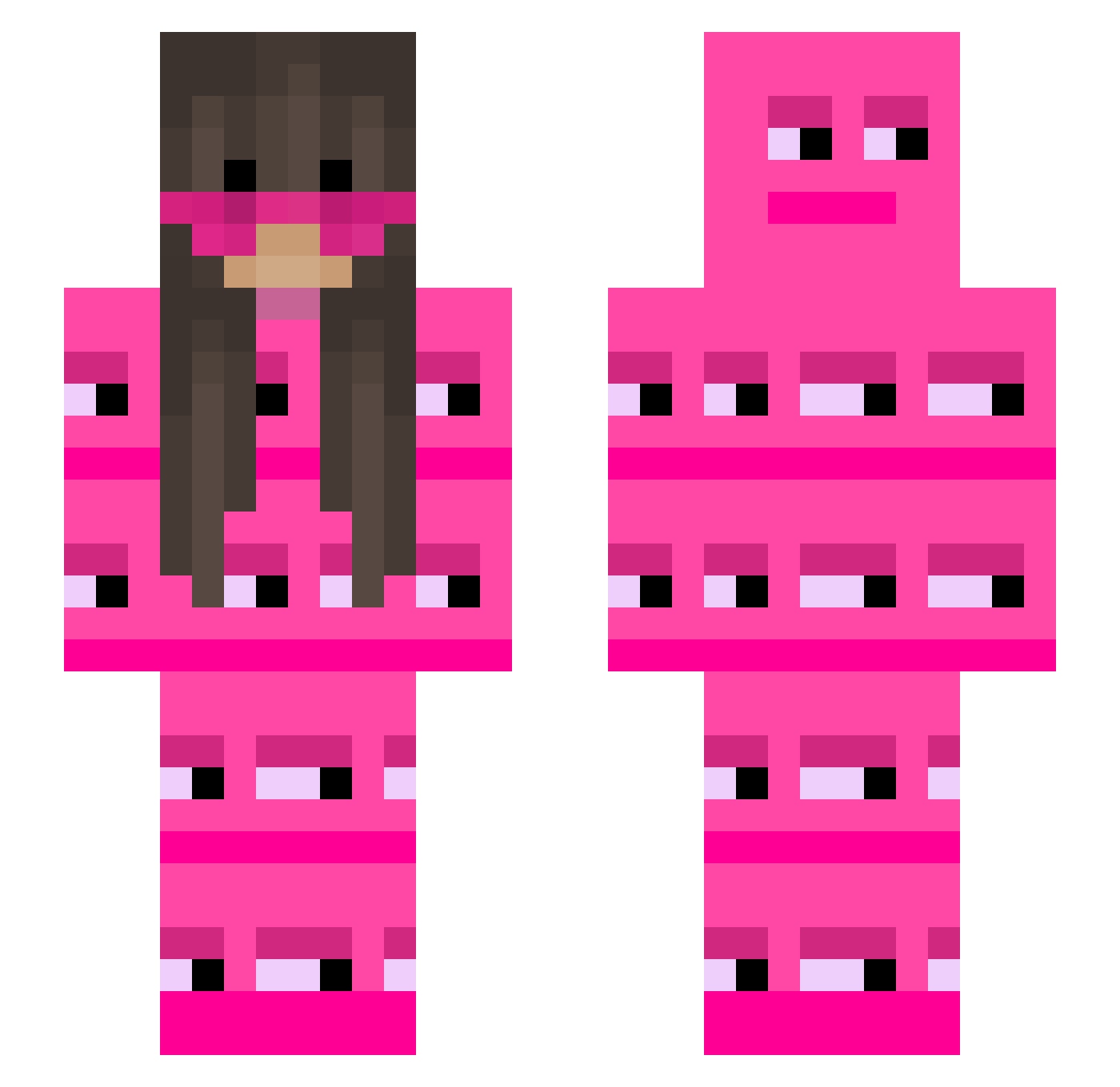 Julesie_ Minecraft skin, front and back view