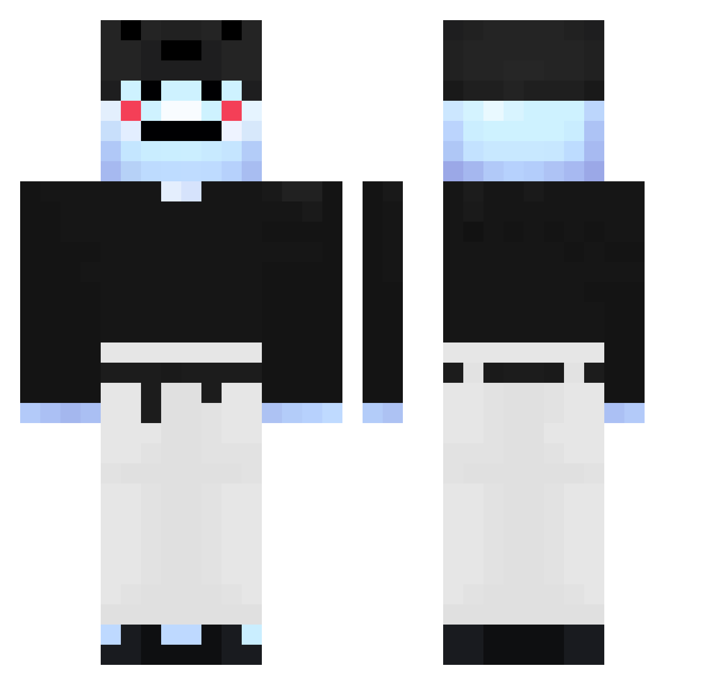 Emiliano1808 Minecraft skin, front and back view
