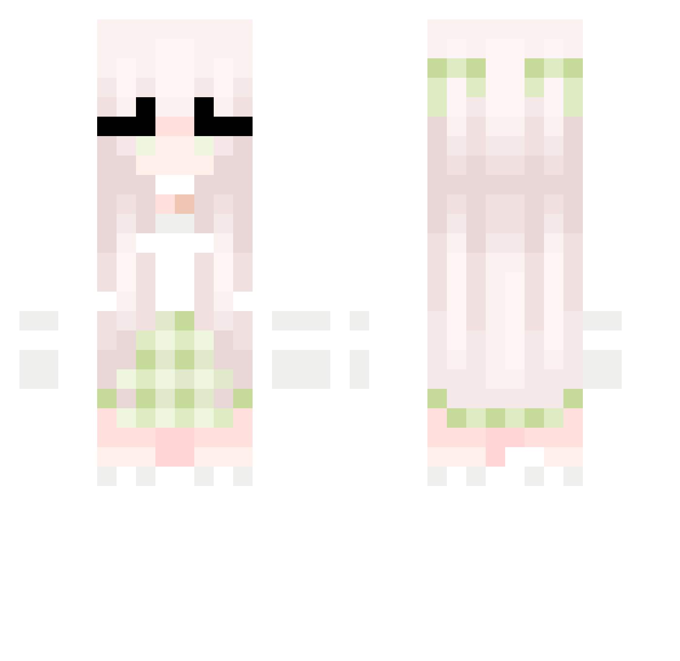 Sun_Shine01 Minecraft skin, front and back view
