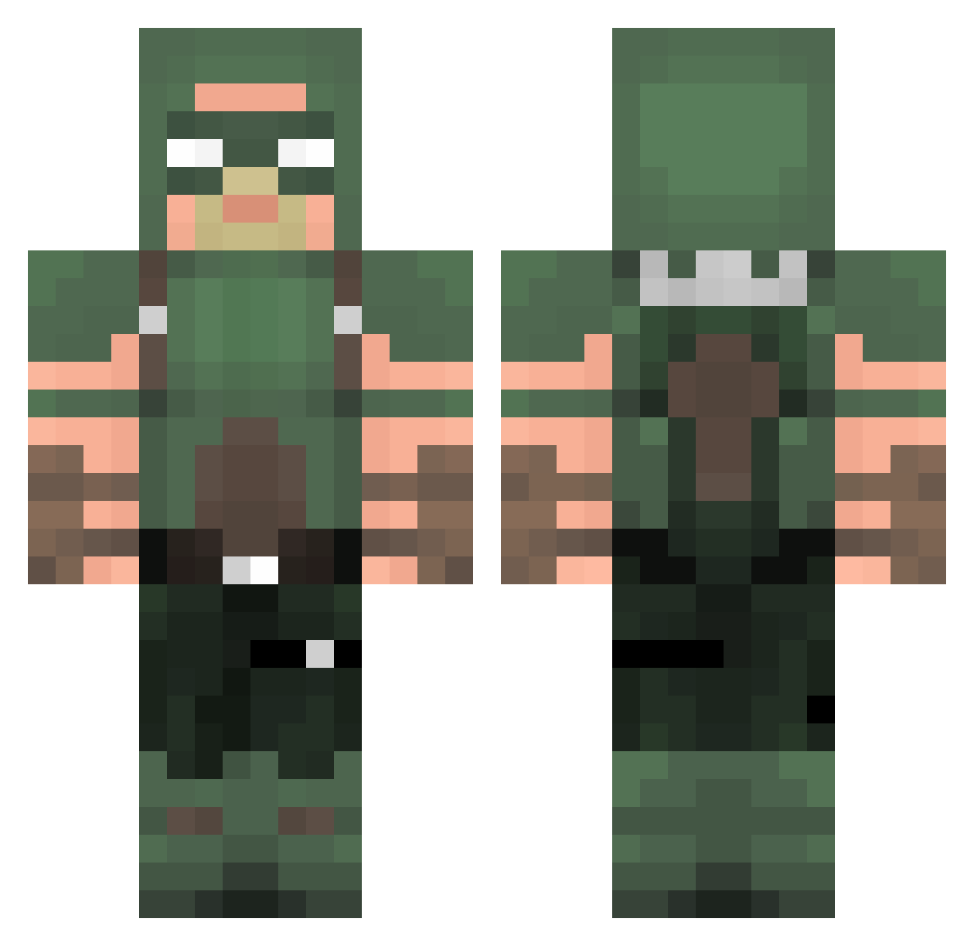 Noodle59 Minecraft skin, front and back view