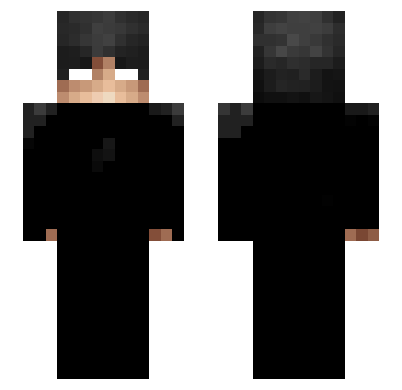 RochenOW Minecraft skin, front and back view