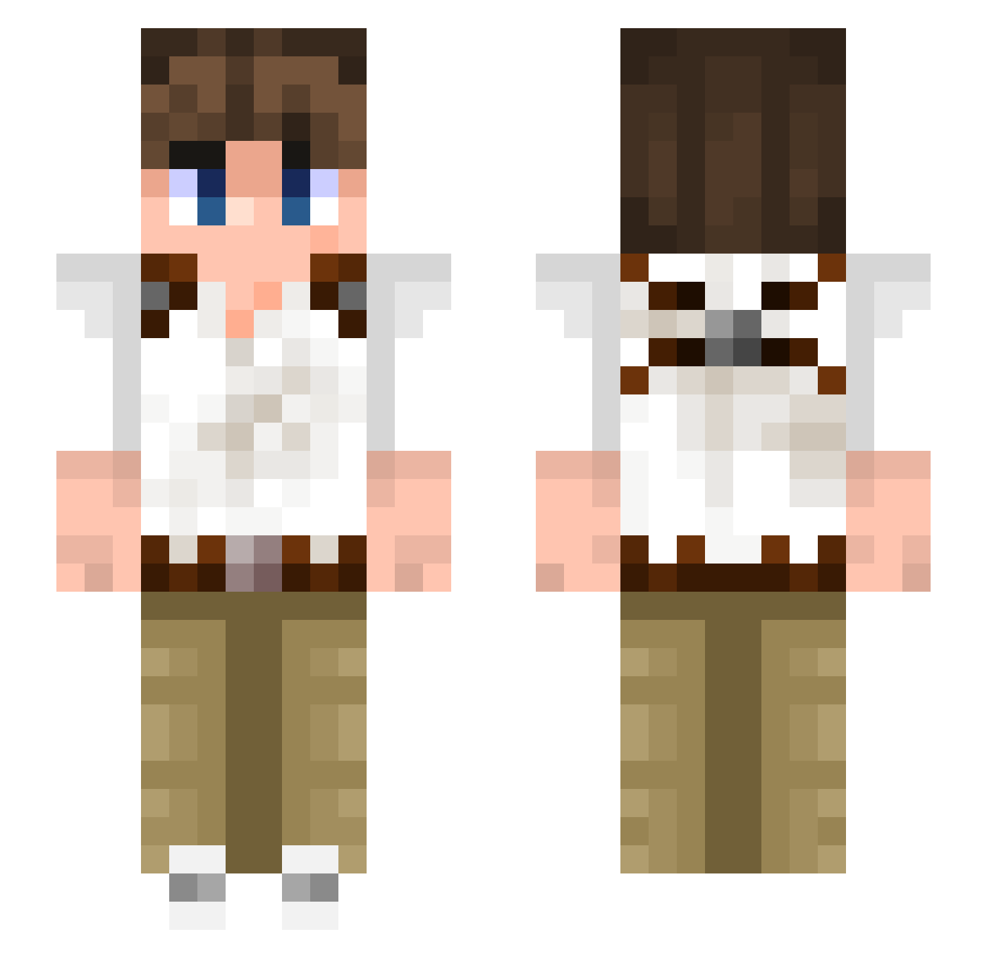 konstantop13 Minecraft skin, front and back view