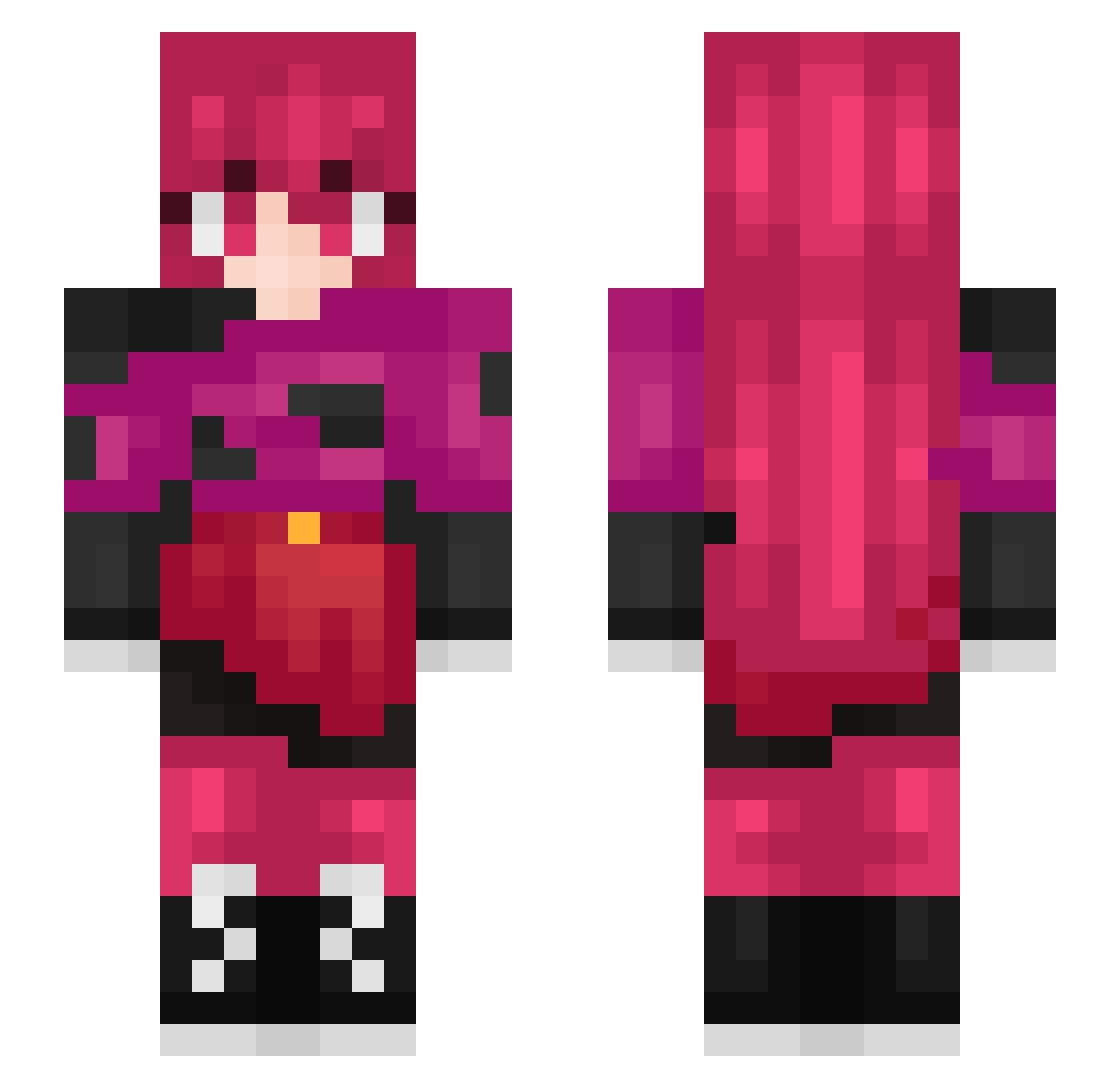 StepheyBrewske Minecraft skin, front and back view