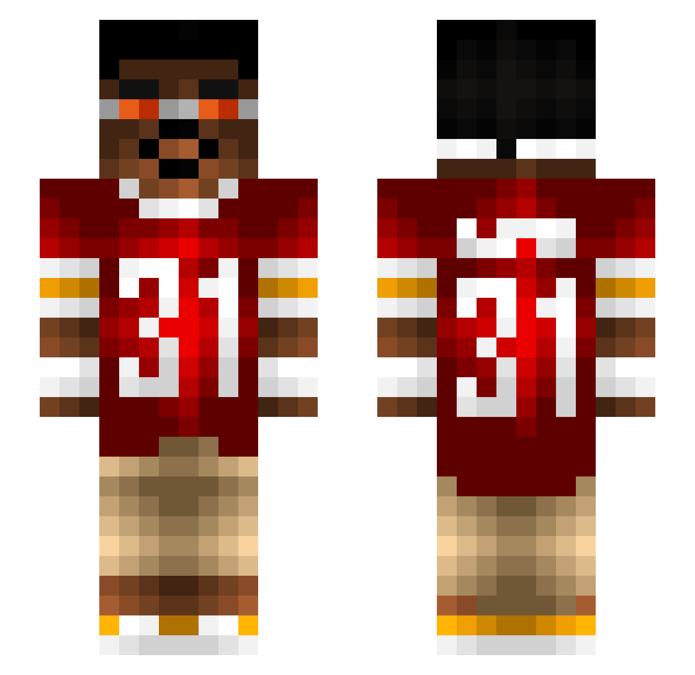 0jTomek_ Minecraft skin, front and back view