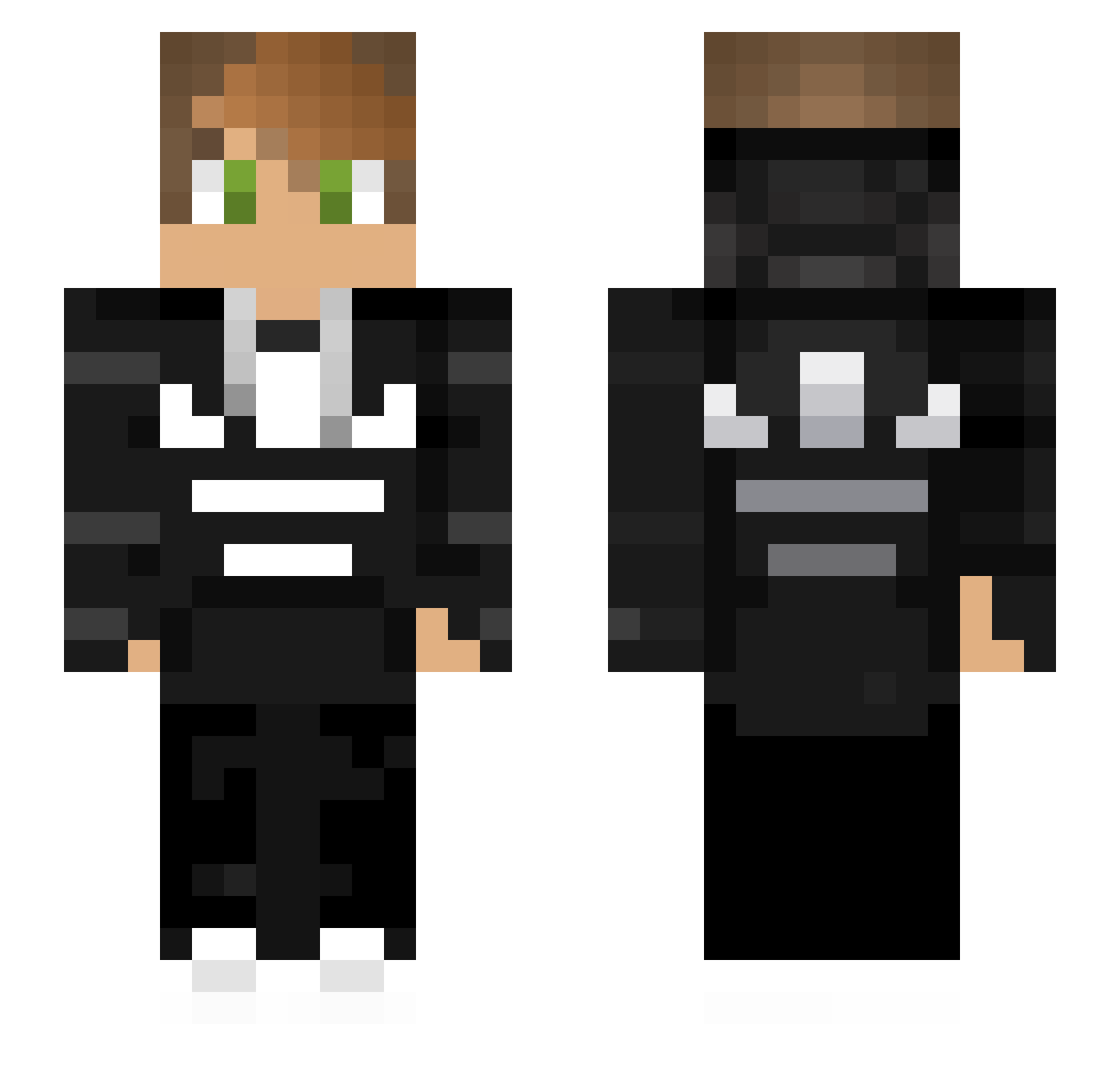 weeninbun Minecraft skin, front and back view