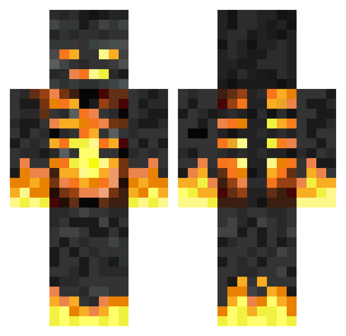 Blubber_Flubber Minecraft skin, front and back view