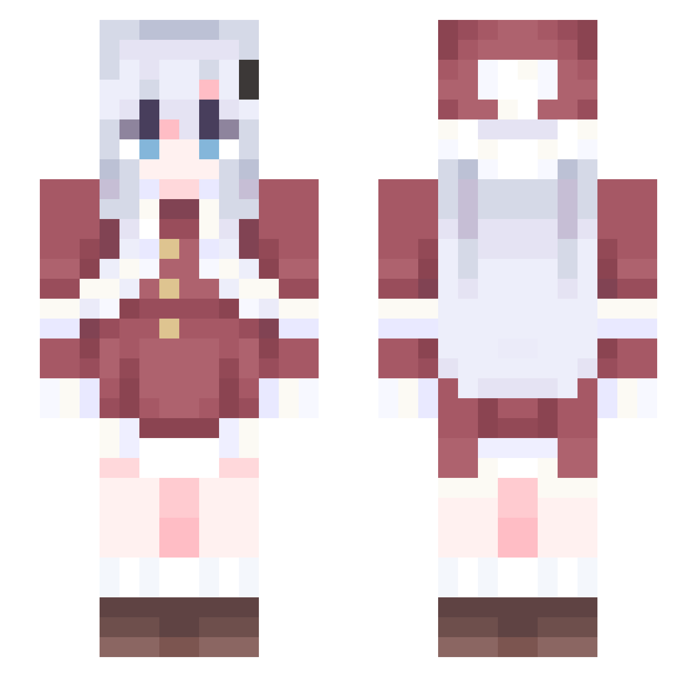 Juran1PLN Minecraft skin, front and back view
