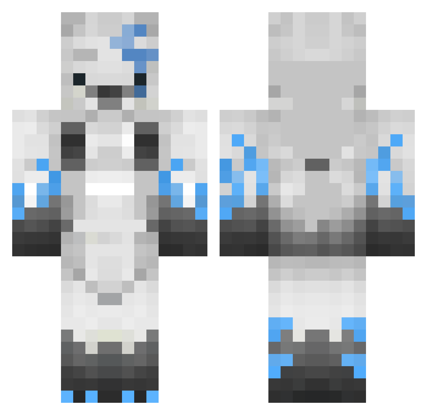 chlals030703 Minecraft skin, front and back view
