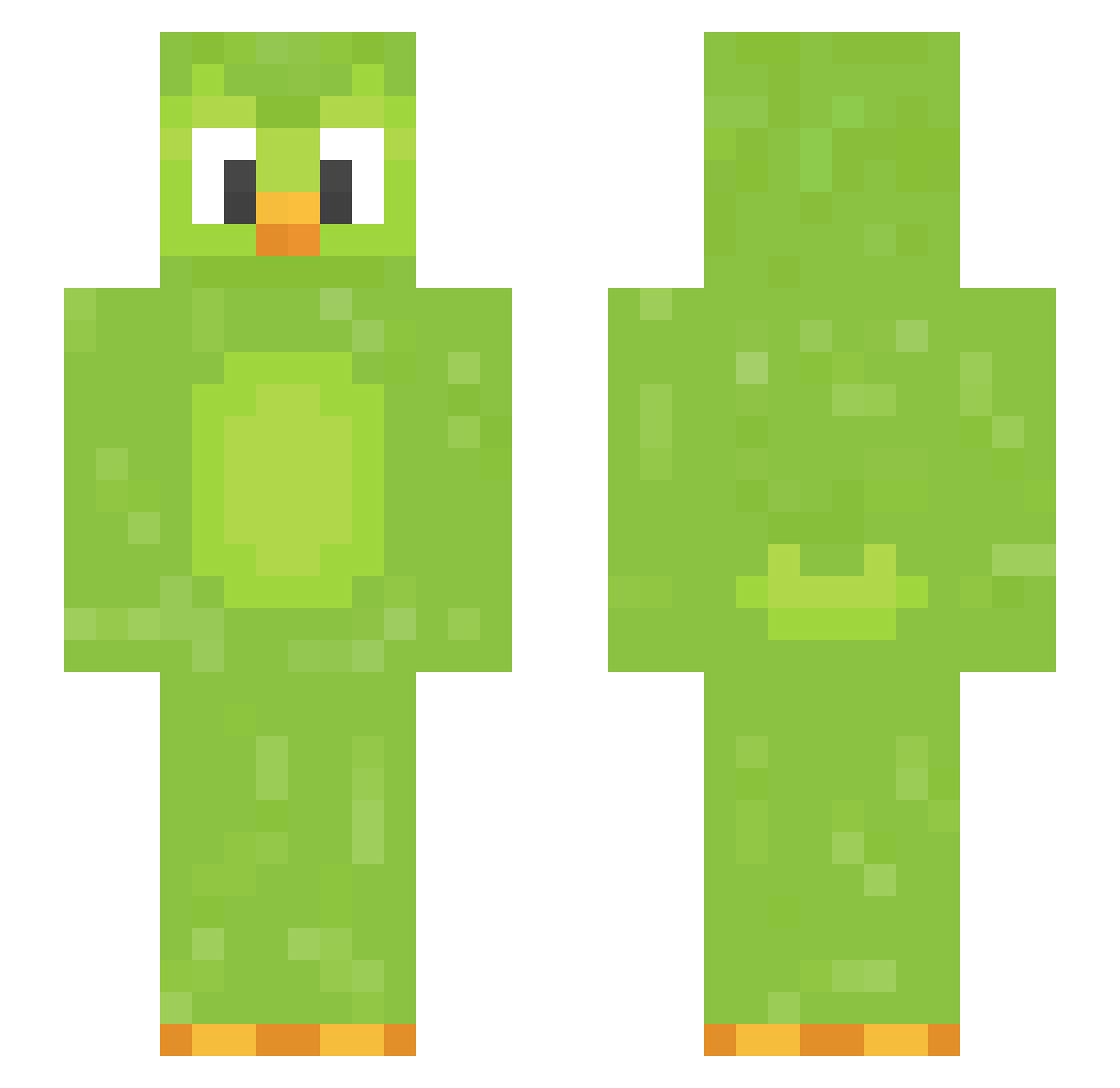 imJaeWon Minecraft skin, front and back view