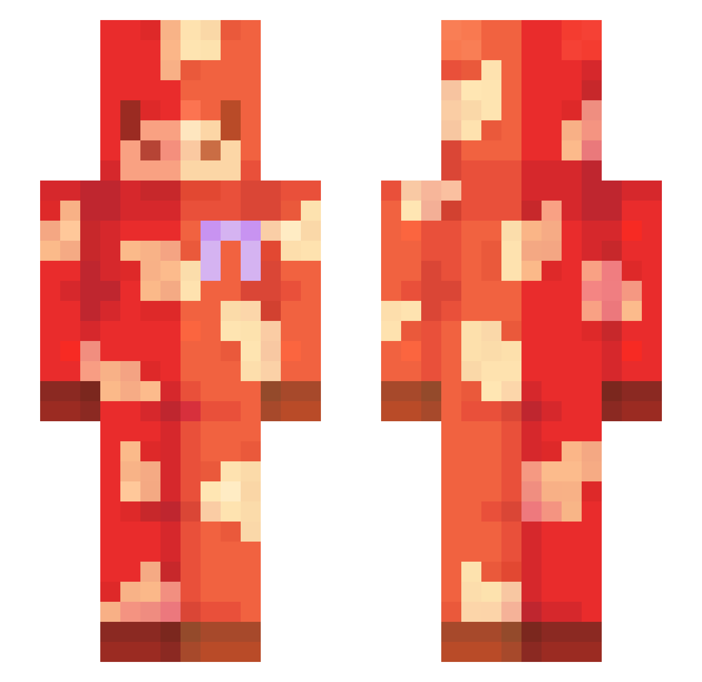 sT1cxs Minecraft skin, front and back view
