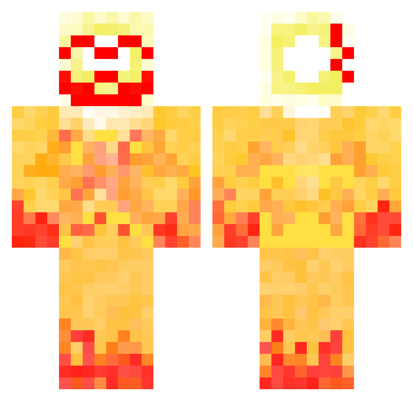 Adriangamer2011 Minecraft skin, front and back view