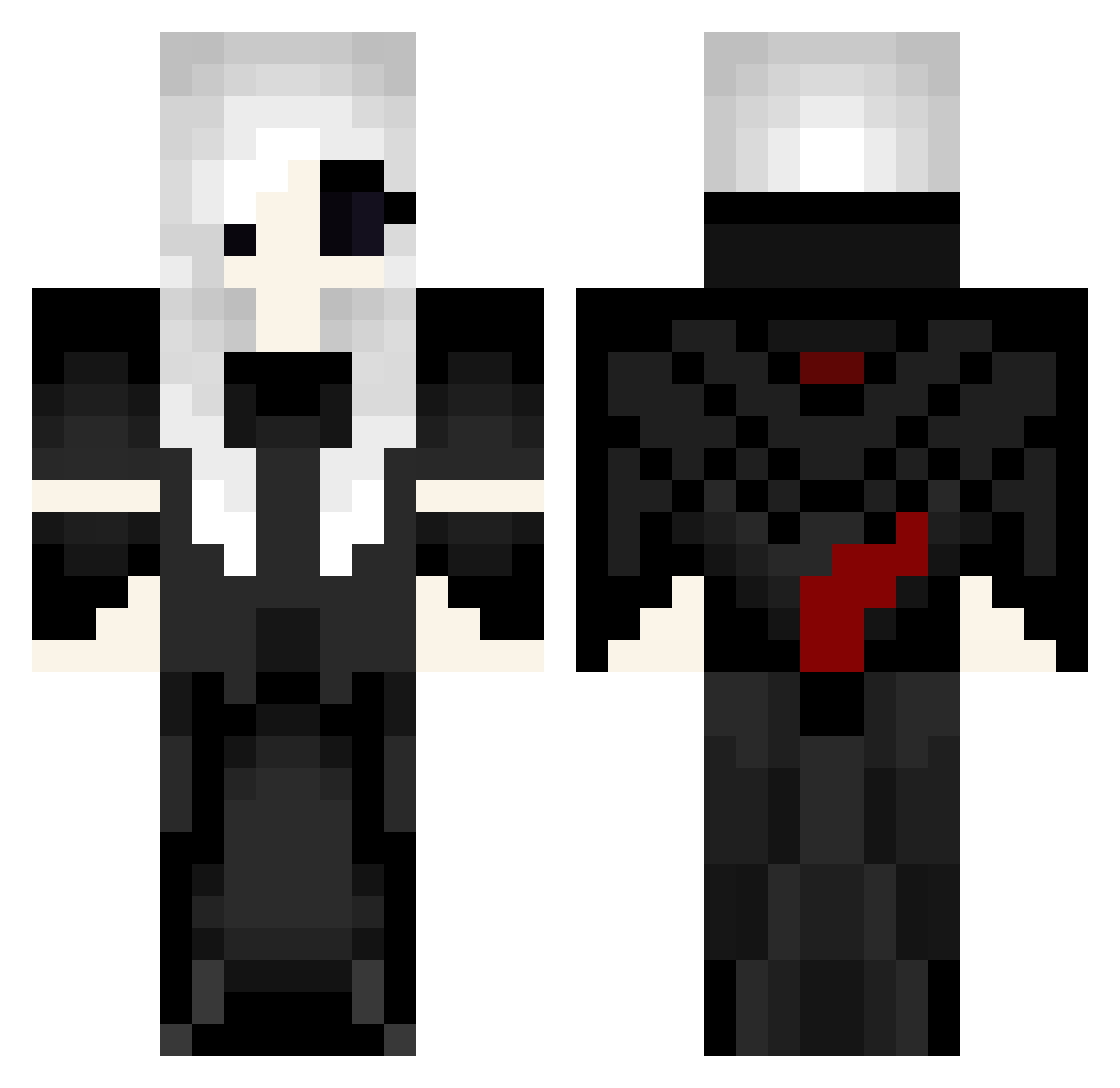 Hendrika Minecraft skin, front and back view