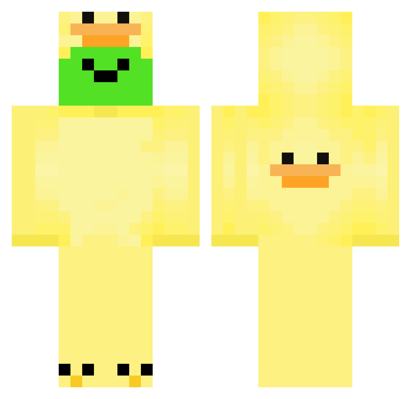 3Kreis Minecraft skin, front and back view