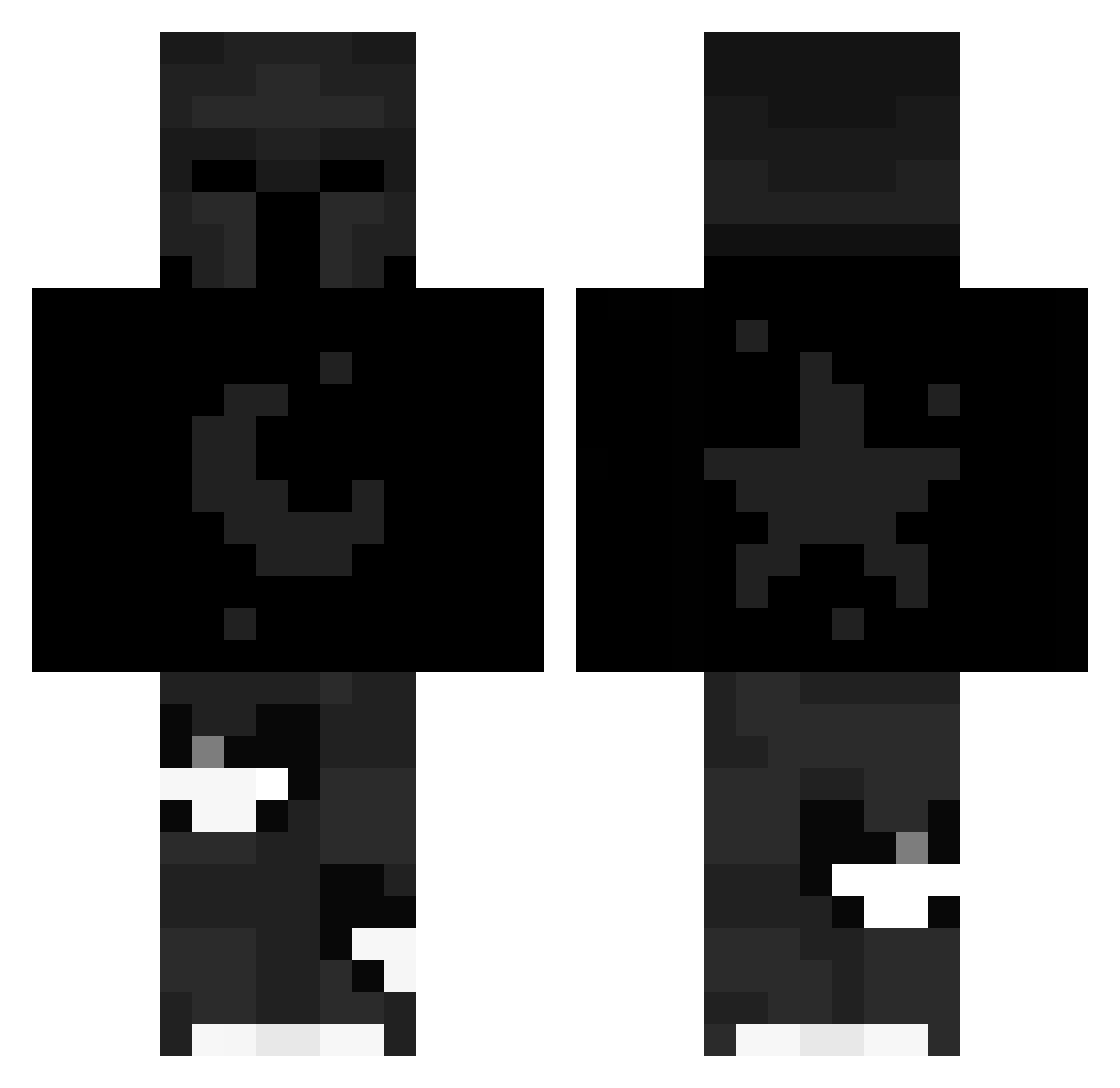 vqxirkz Minecraft skin, front and back view