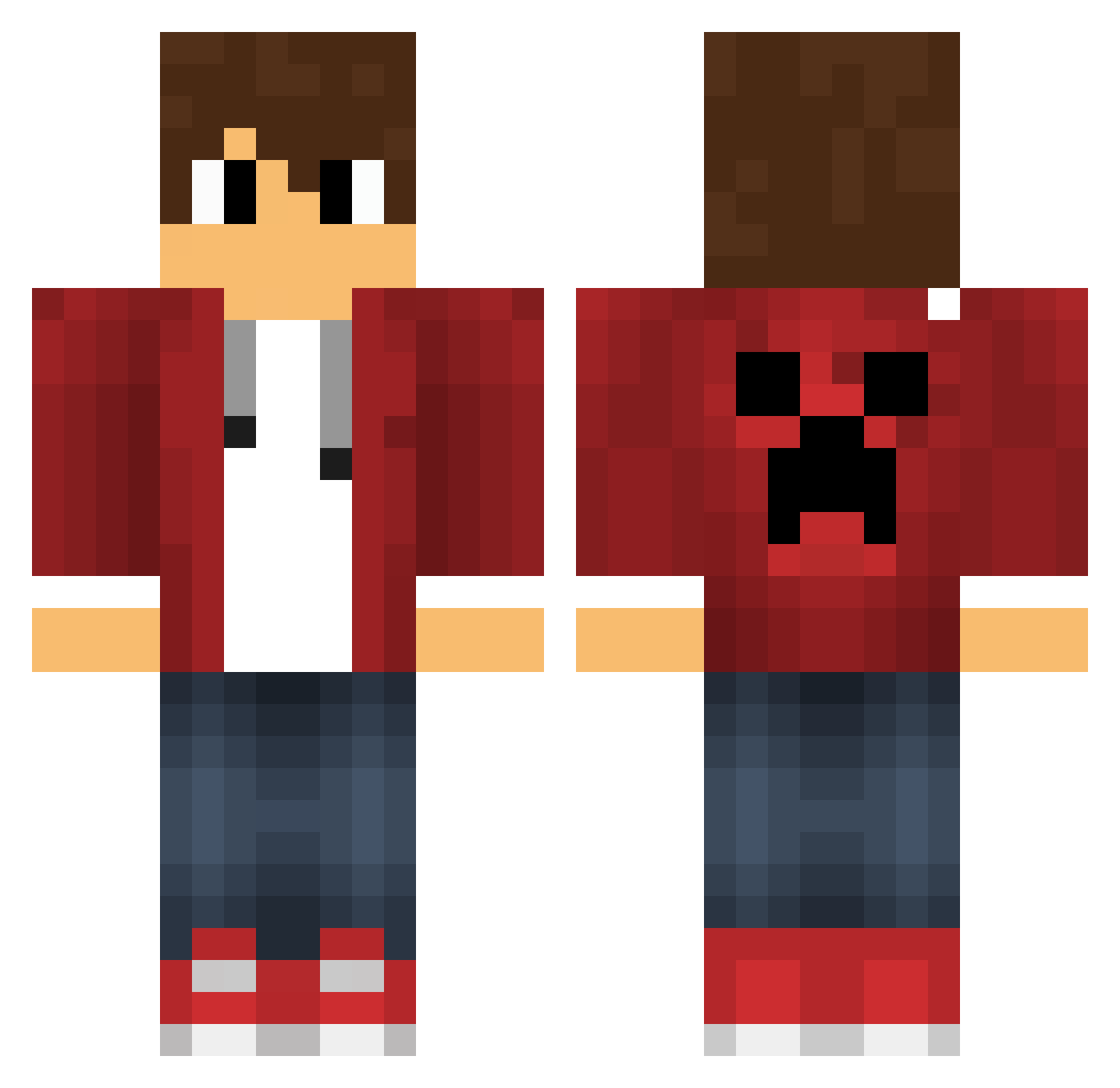 Zadddy_ Minecraft skin, front and back view