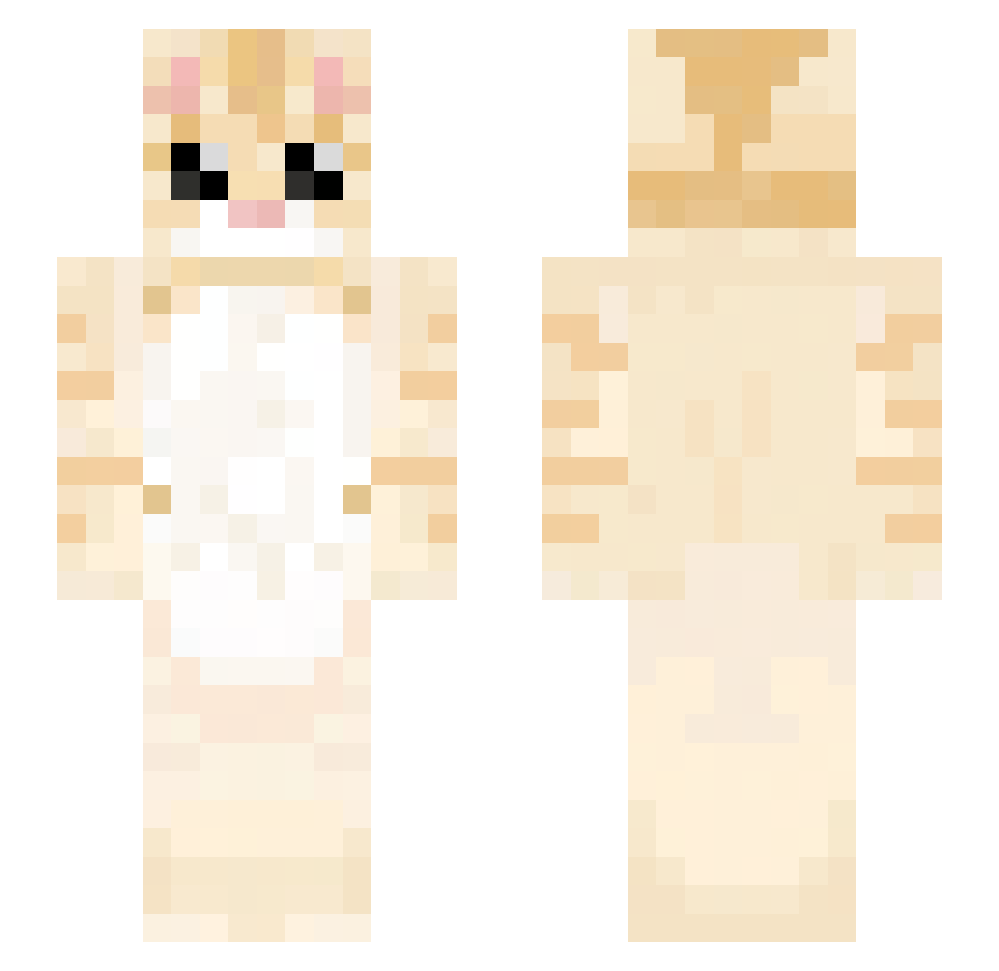 MAGO818 Minecraft skin, front and back view