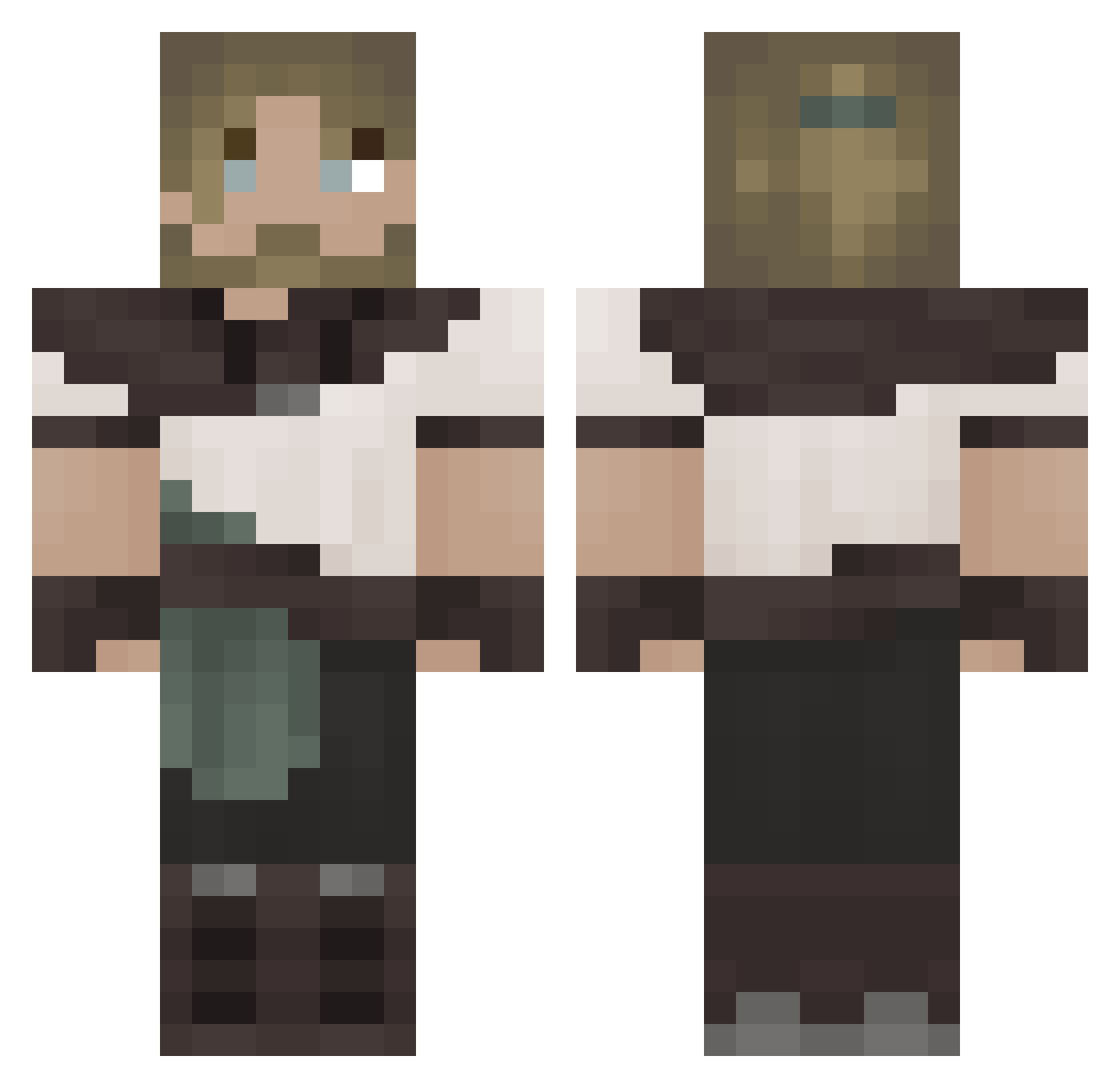 malpa0 Minecraft skin, front and back view