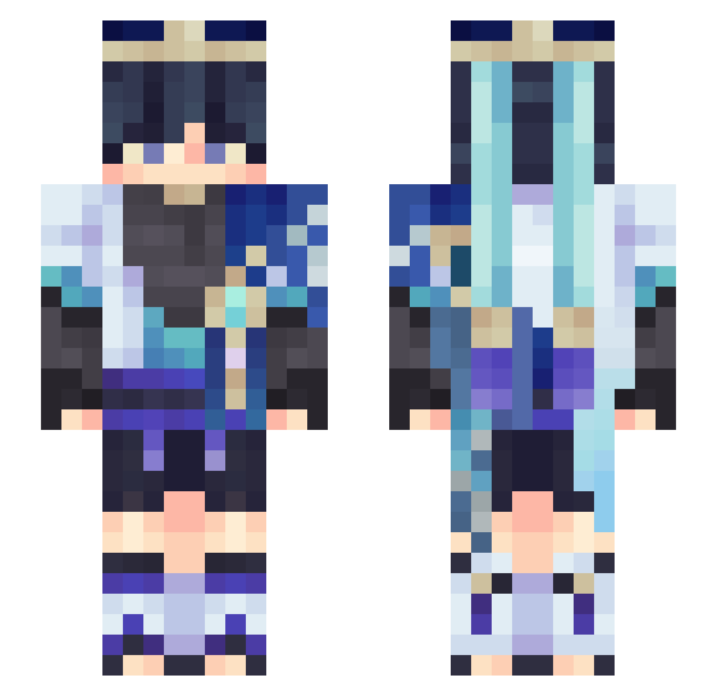 abao_1999 Minecraft skin, front and back view