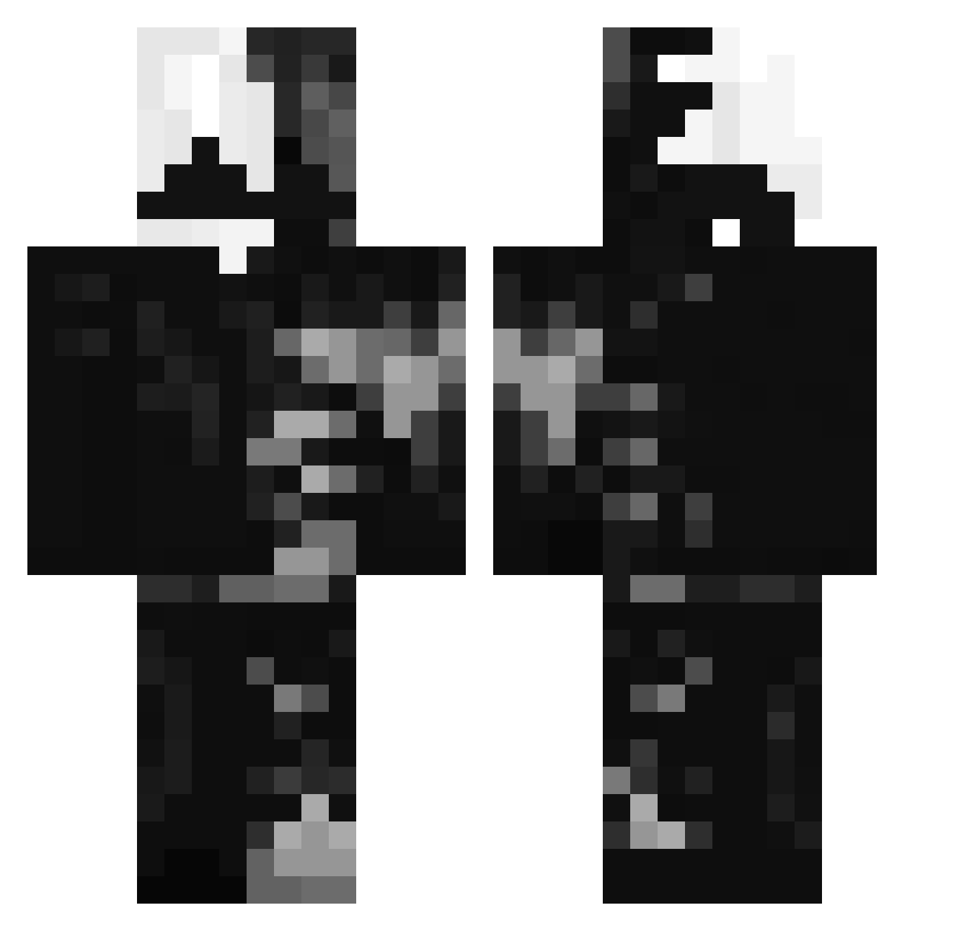 Killer8eagle6 Minecraft skin, front and back view