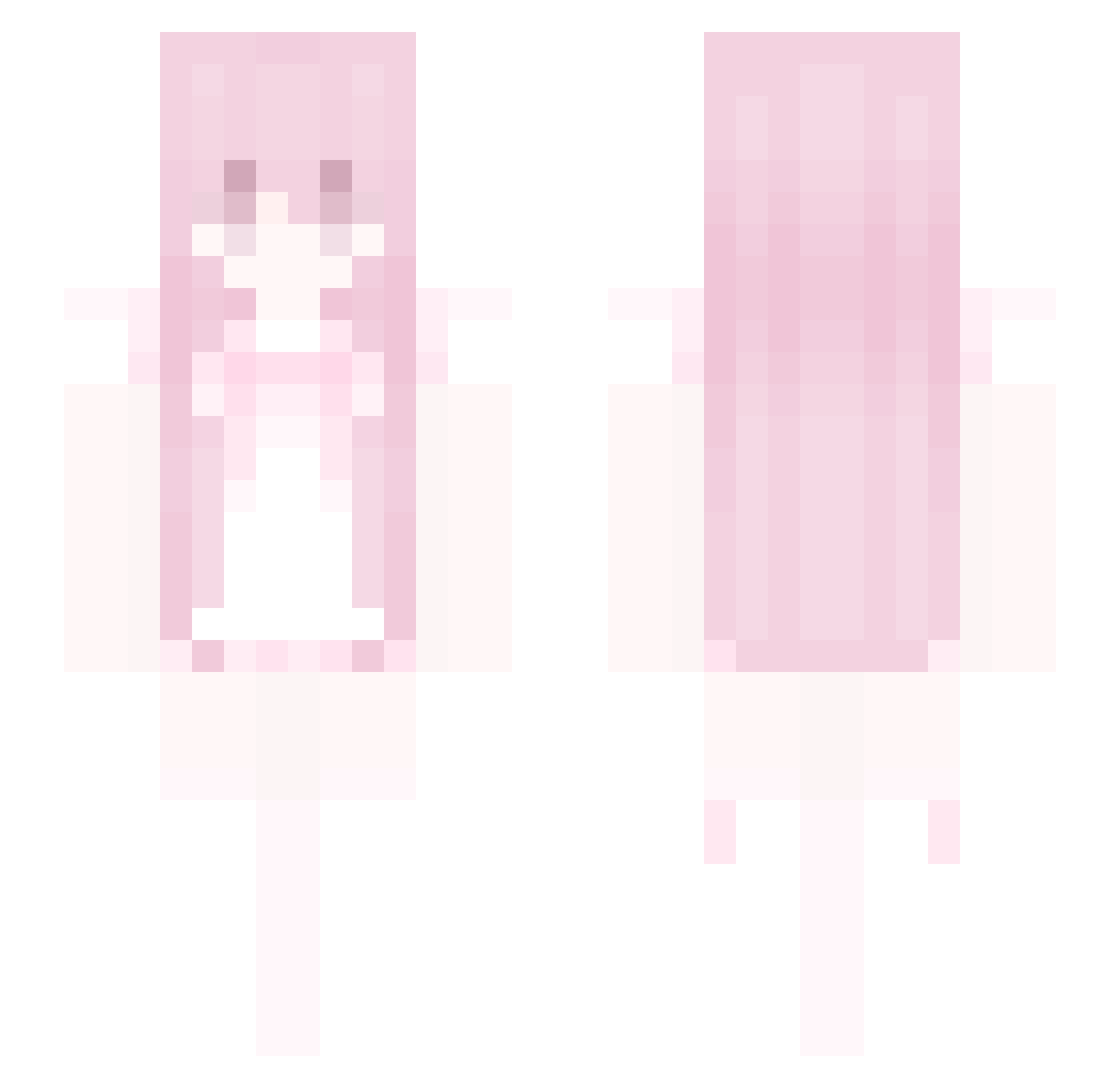 slxuqhter Minecraft skin, front and back view