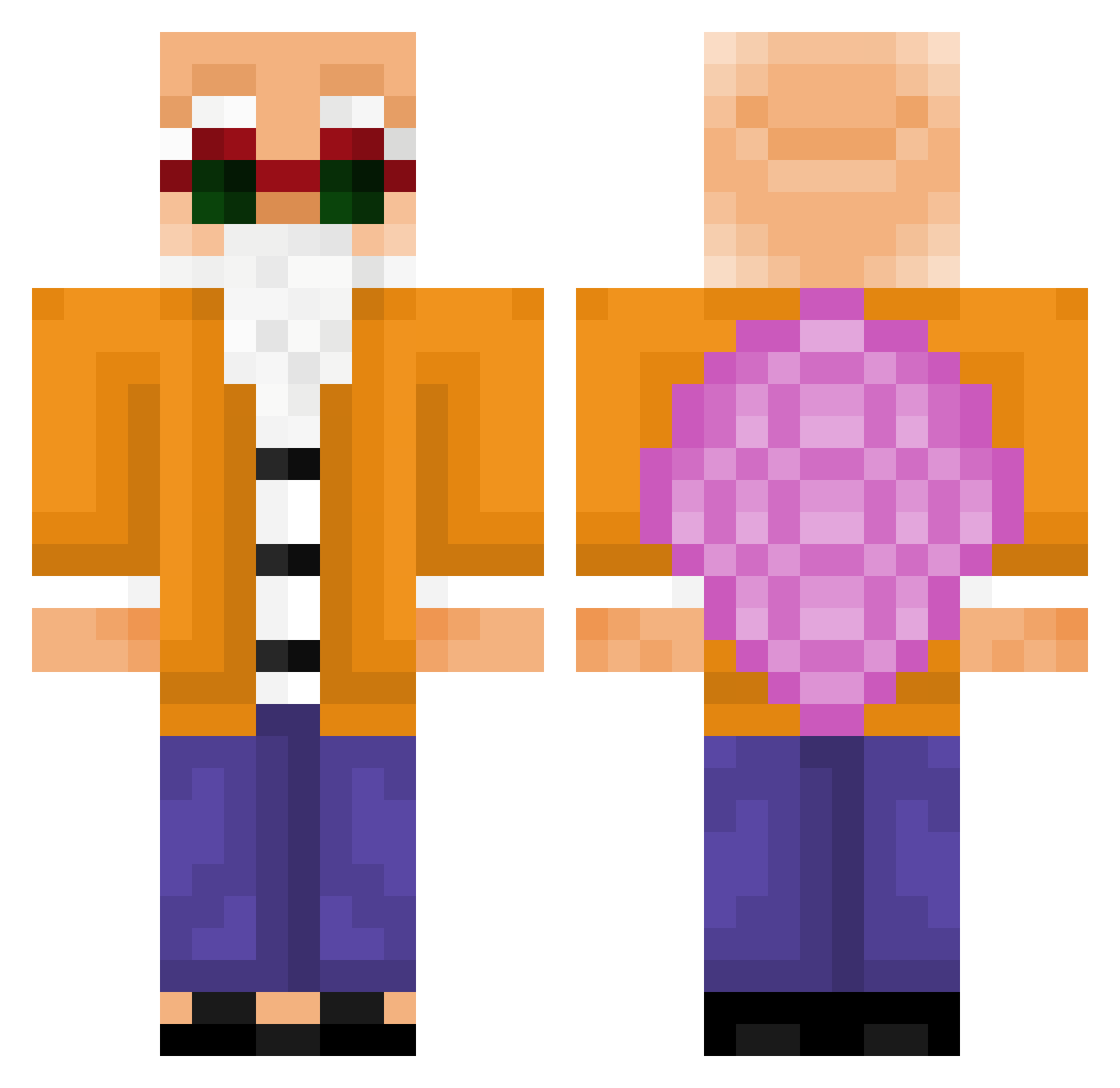 miner_martin Minecraft skin, front and back view
