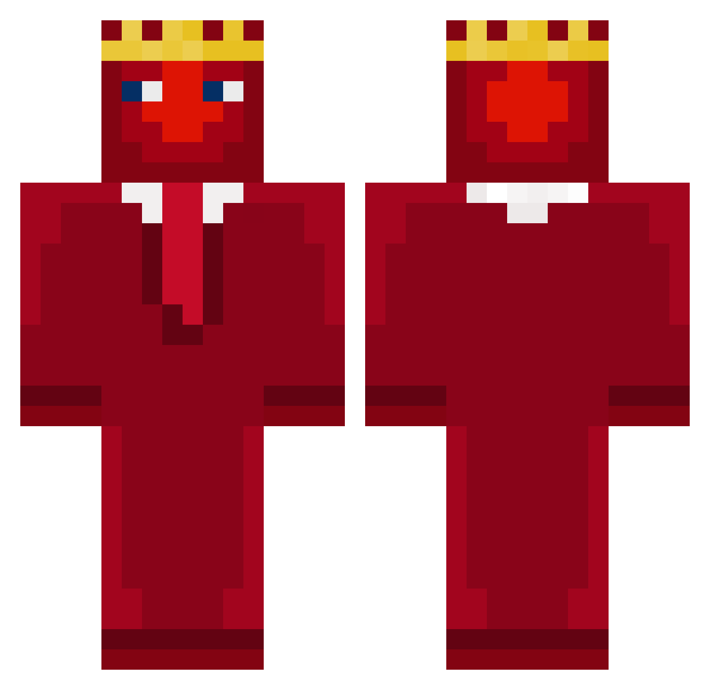 SB737_ Minecraft skin, front and back view
