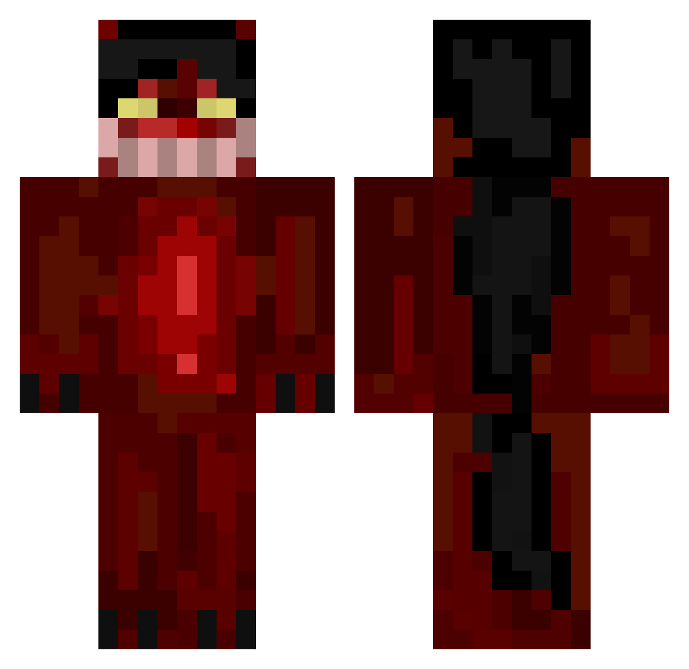 wendymon_1 Minecraft skin, front and back view