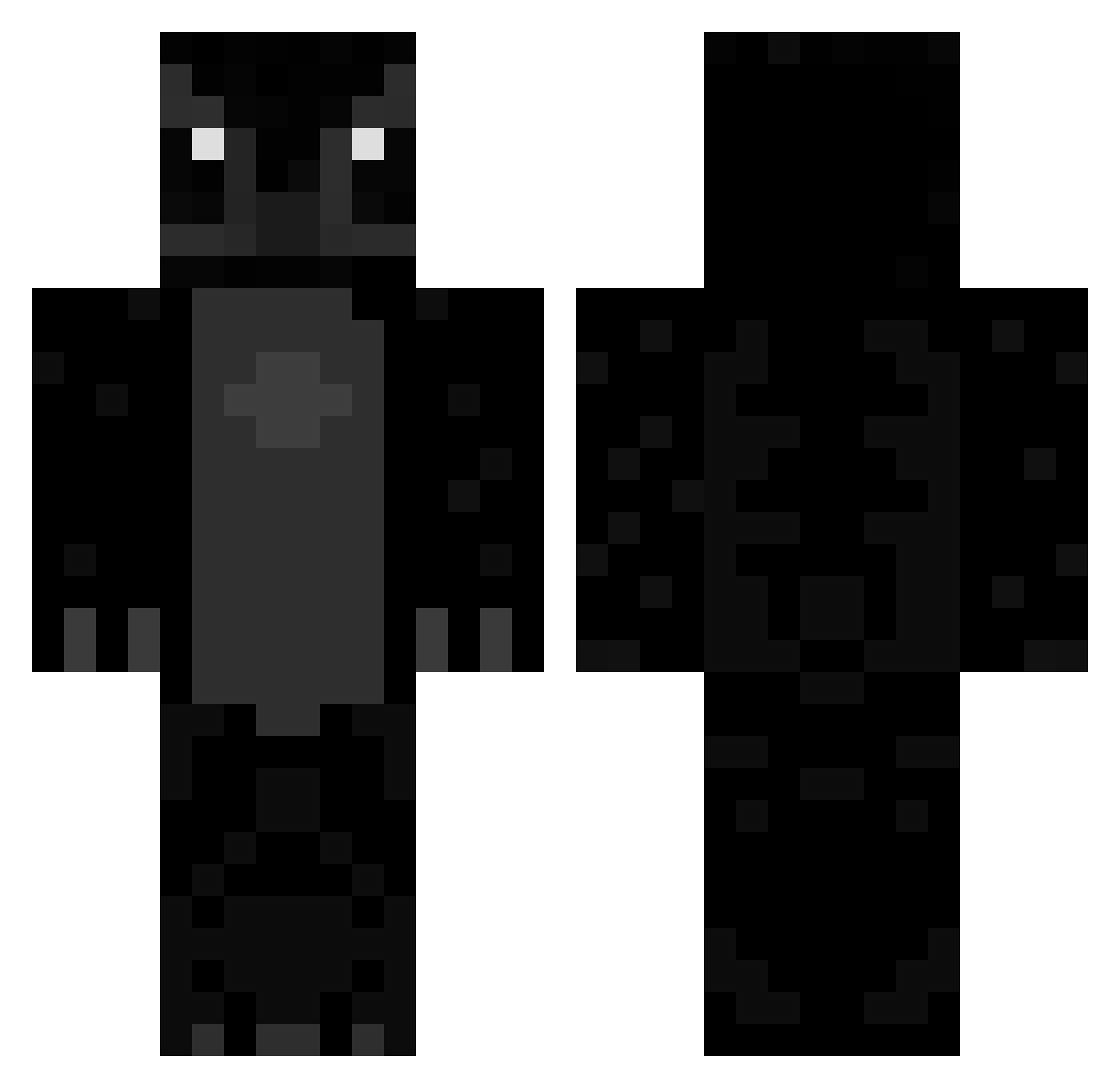 Emiok2011 Minecraft skin, front and back view