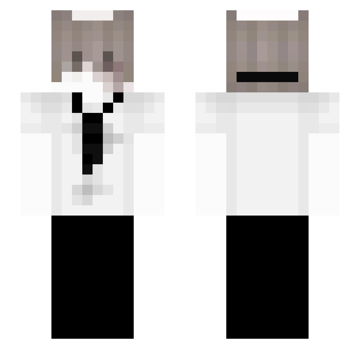 Scorpio784 Minecraft skin, front and back view