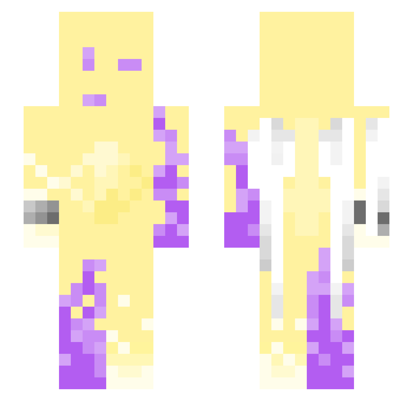 rdctedbcnez Minecraft skin, front and back view
