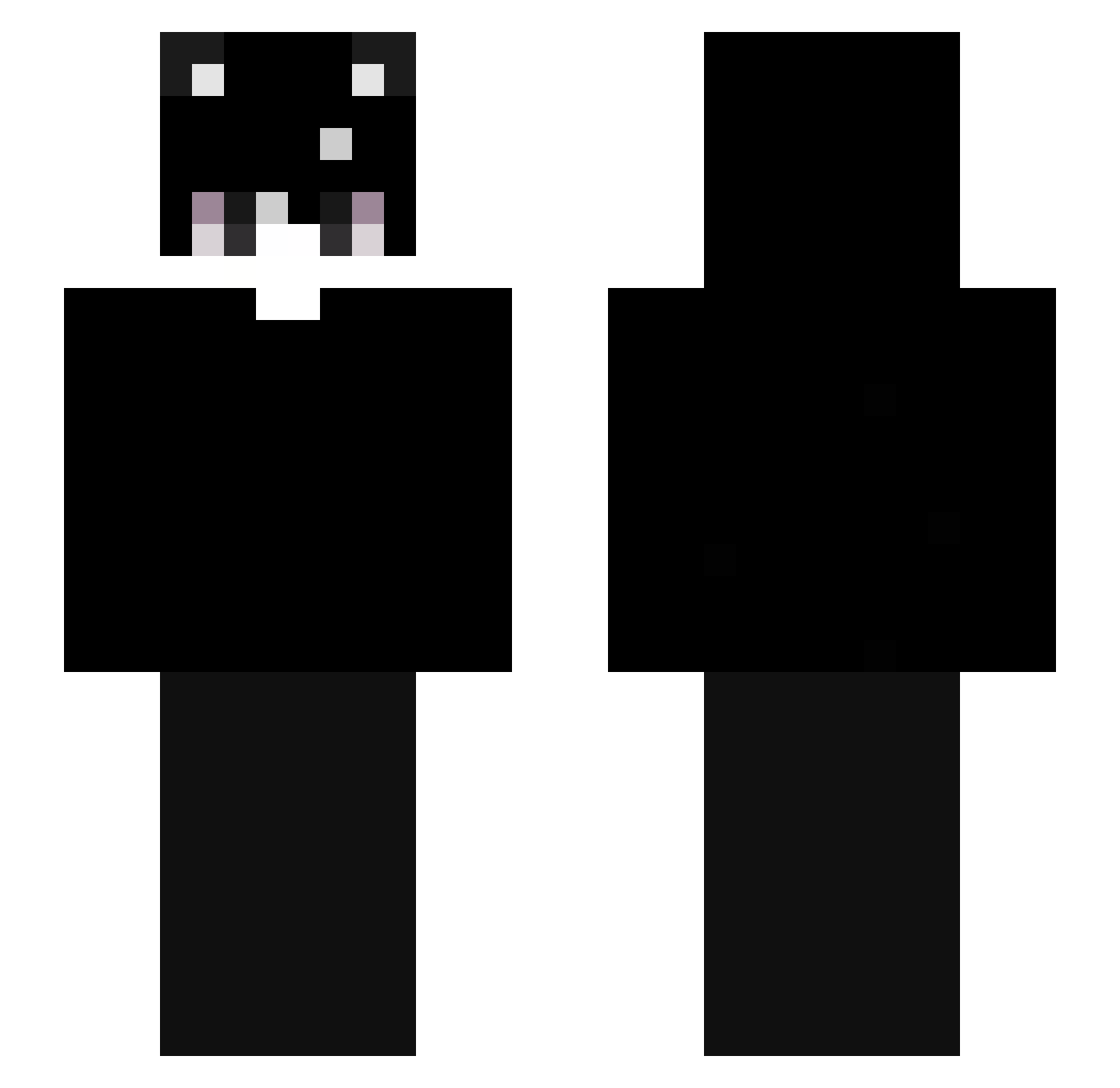 skiberdih Minecraft skin, front and back view