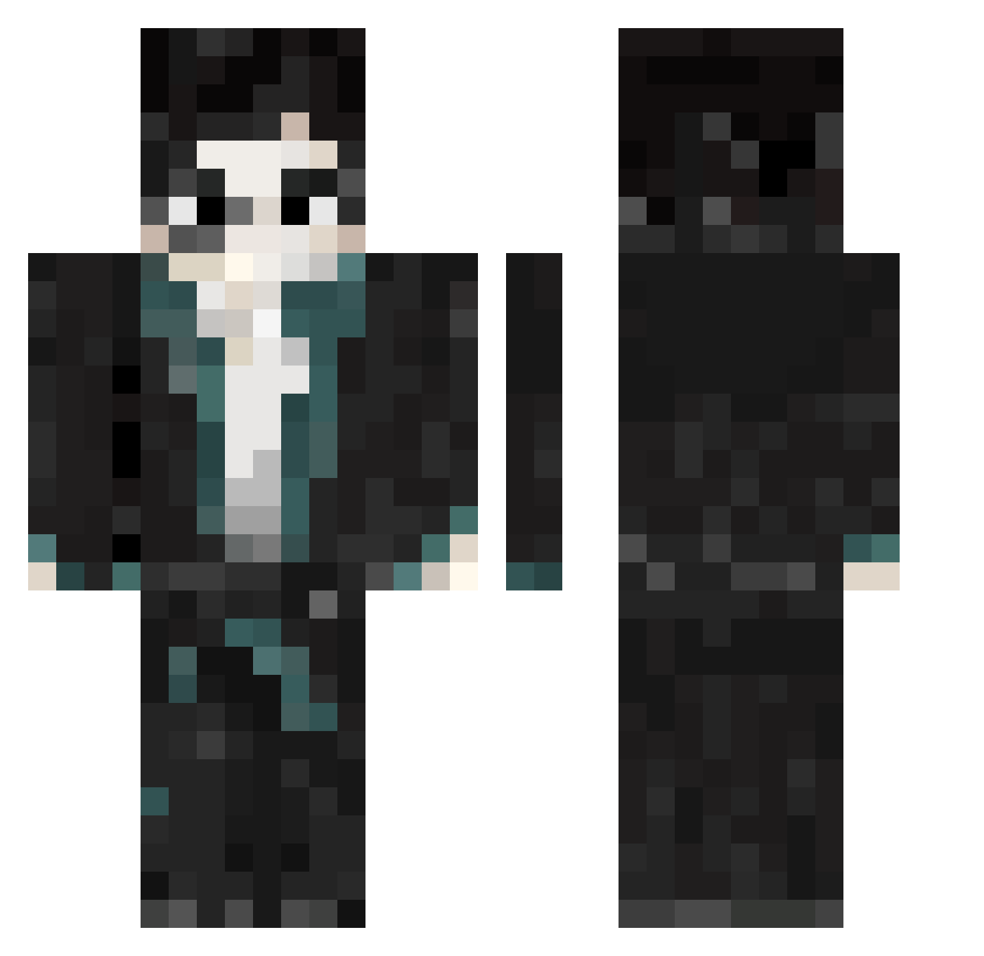 SomeGuysAcount Minecraft skin, front and back view